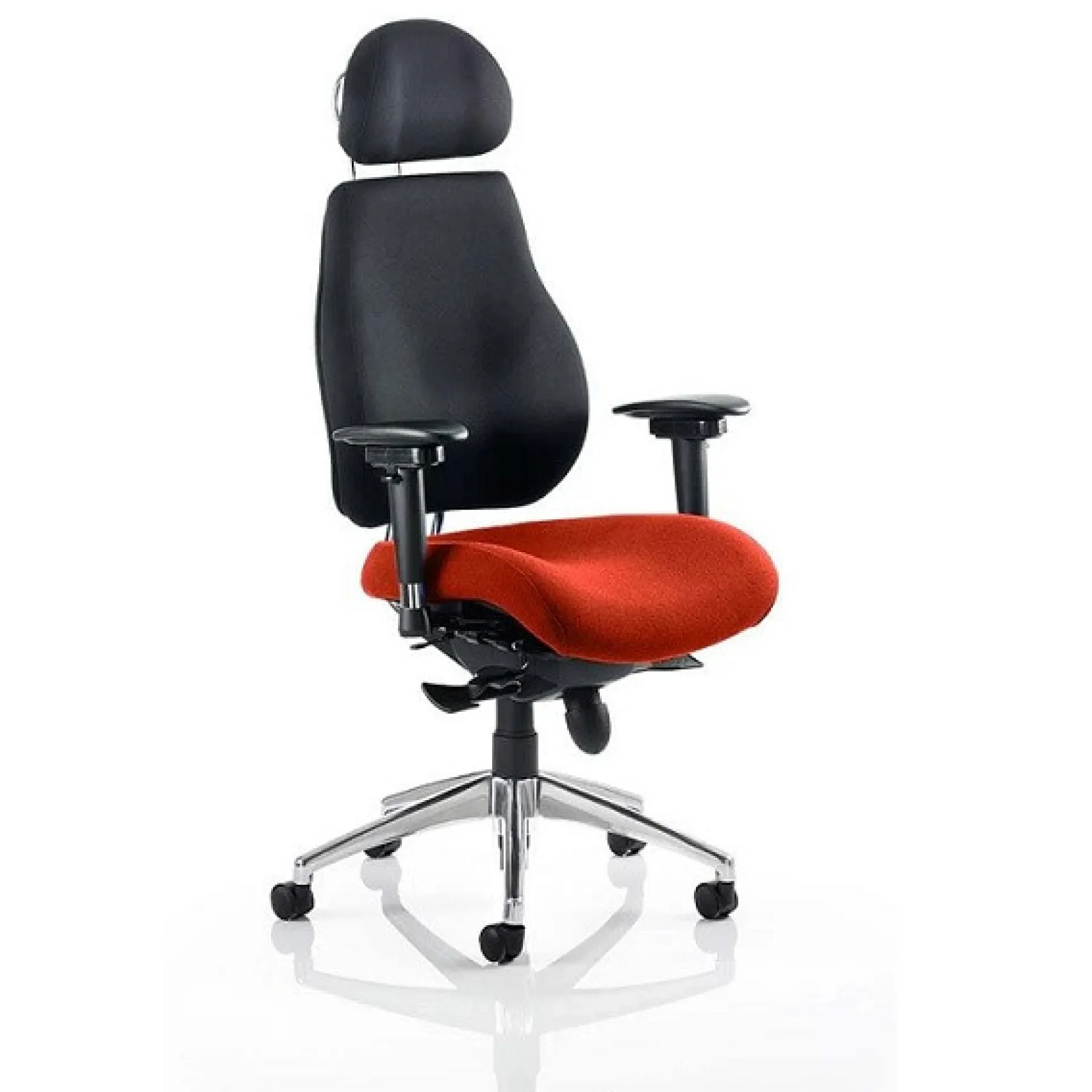 LOF Direct Dynamic Chiro Plus Ultimate Bespoke Fabric Seat Orange