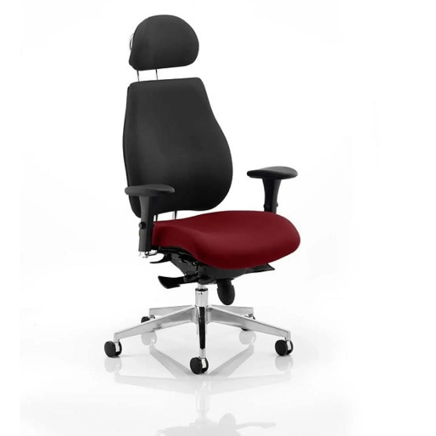 LOF Direct Dynamic Chiro Plus Ultimate Bespoke Fabric Seat Chilli