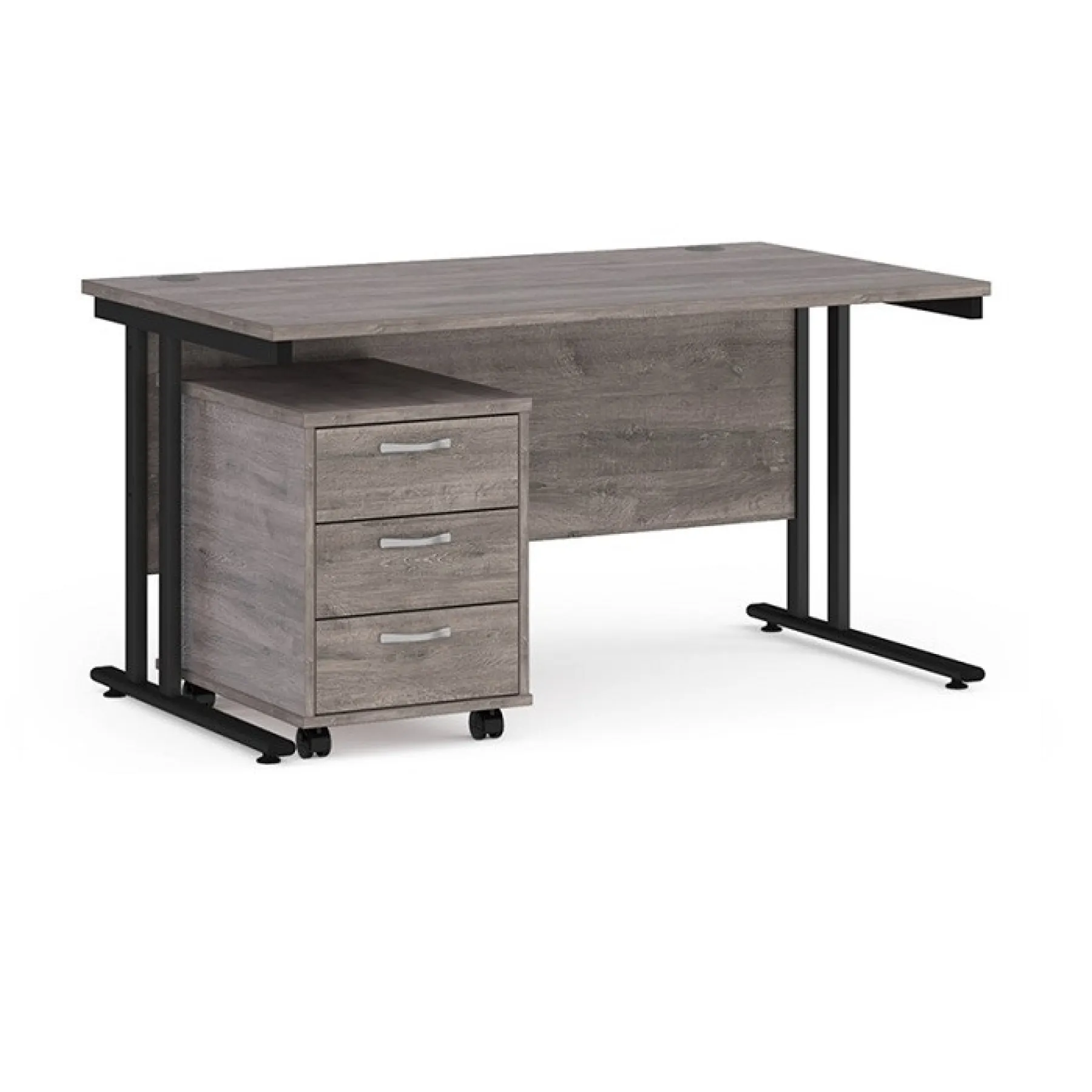 LOF Direct Dams Maestro Desks SBK314 GO Grey Oak Desk