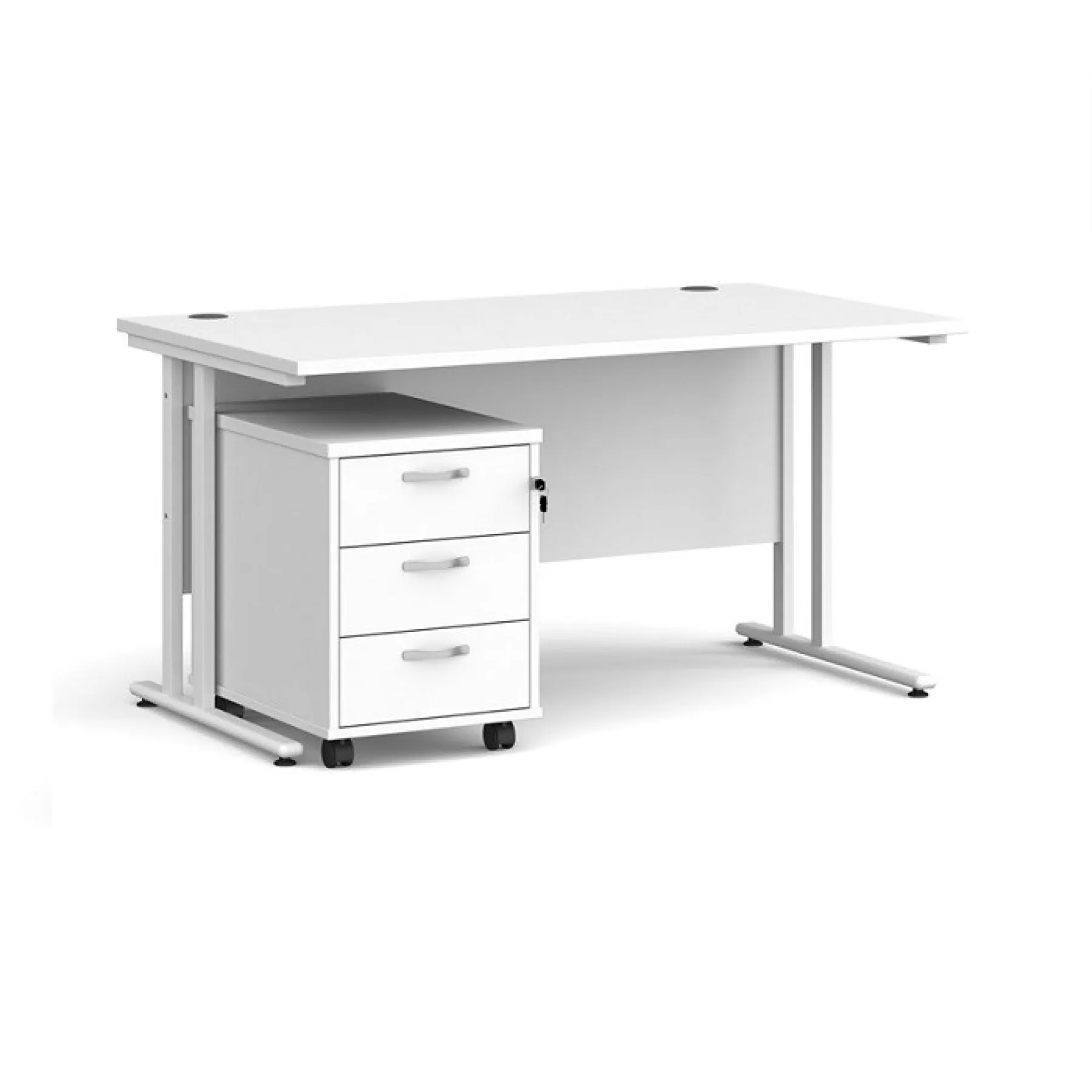 LOF Direct Dams Maestro Desks SBWH314 WH White Desk