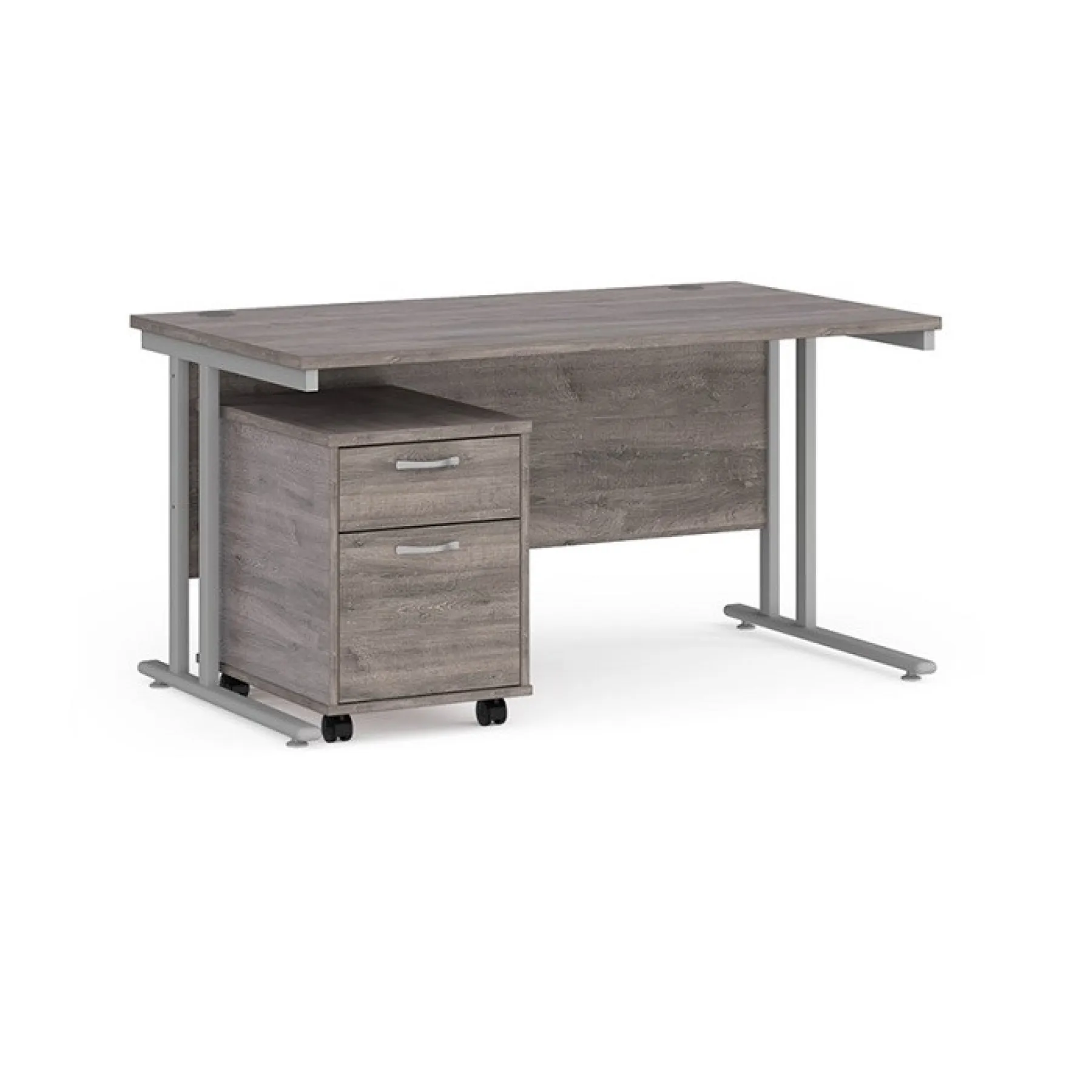 LOF Direct Dams Maestro Desks SBWH214 GO Grey Oak Desk