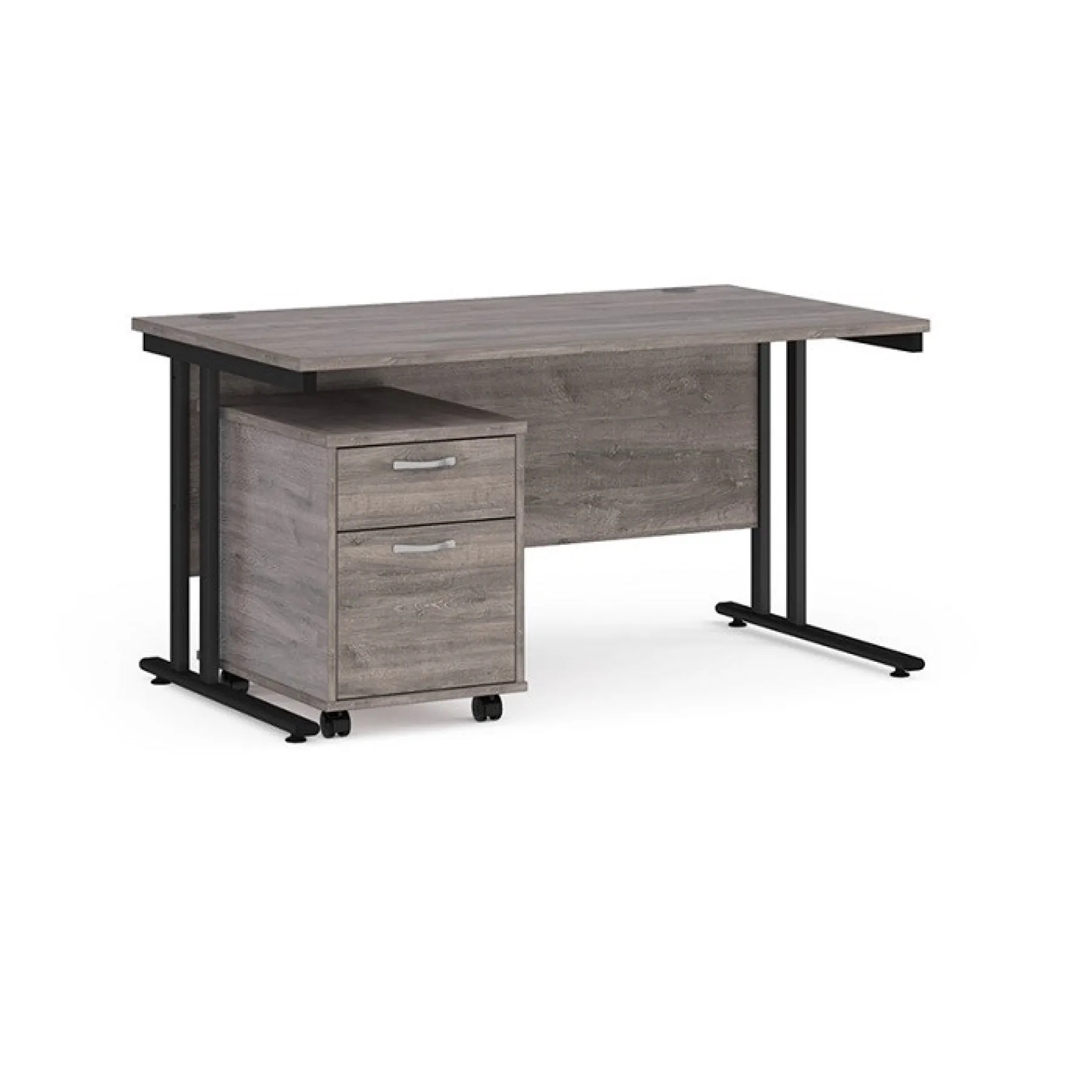 LOF Direct Dams Maestro Desks SBWH214 GO Grey Oak Desk 2