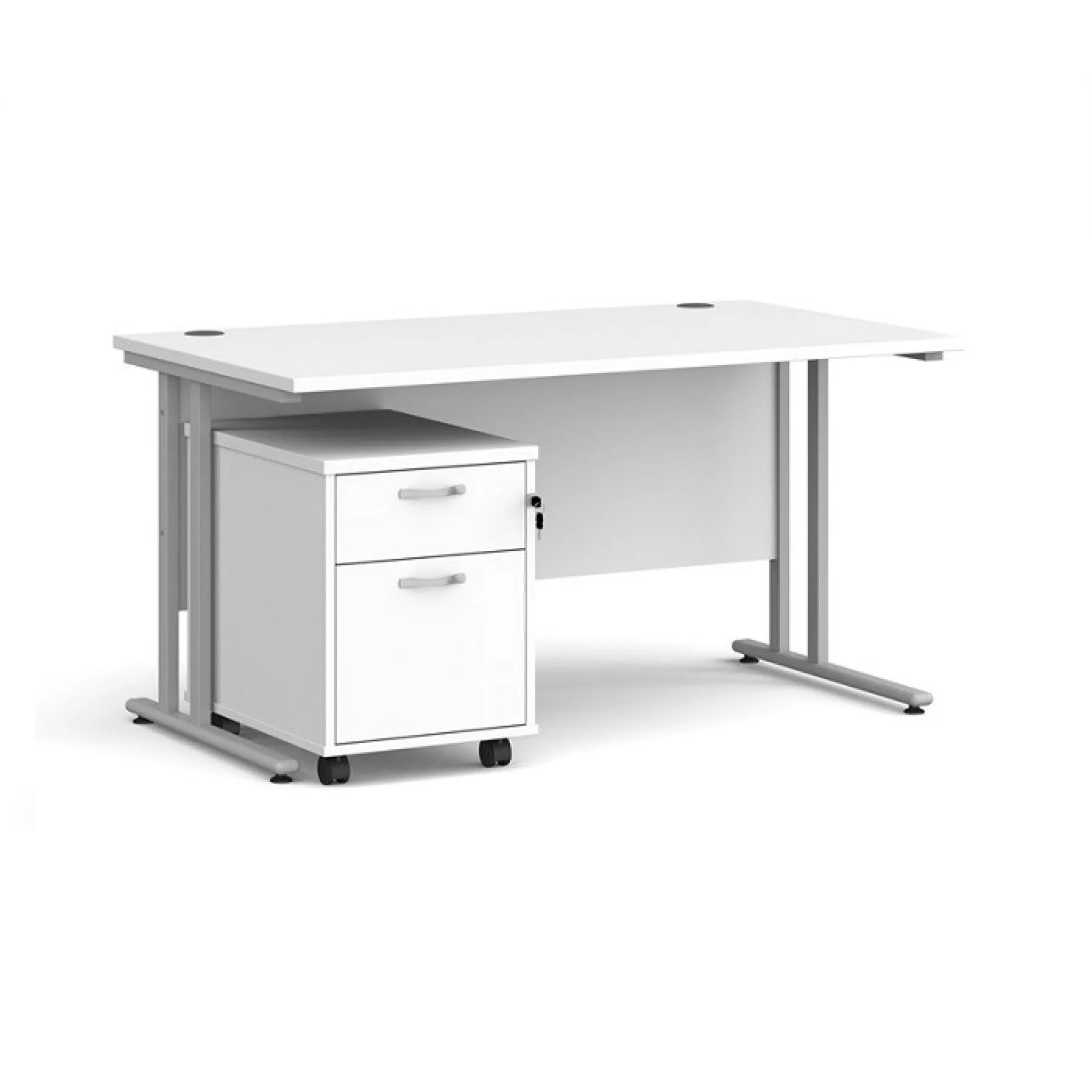 LOF Direct Dams Maestro Desks SBWH214 WH White