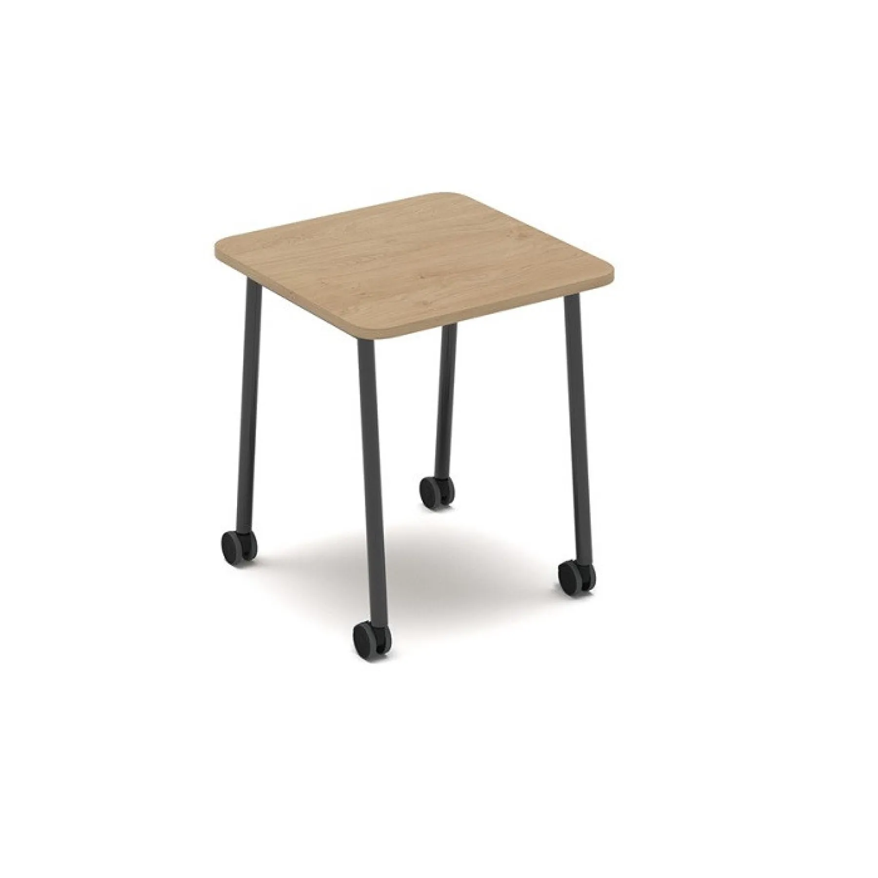 LOF Direct Show Agile Furniture Square Table On Wheels SHW DT07 KO