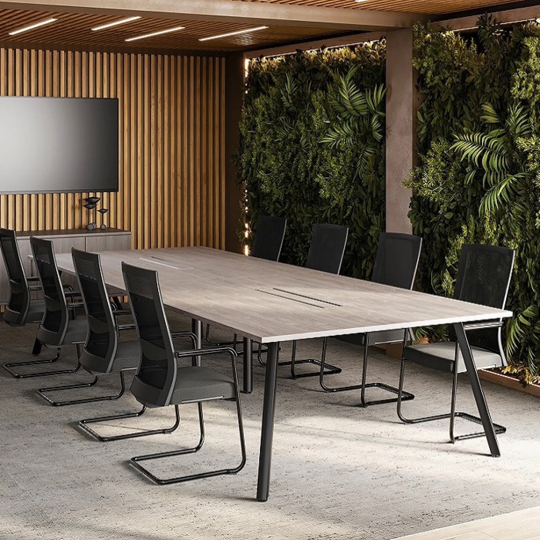 LOF Direct Hawk Maya Boardroom Table Roomset 1