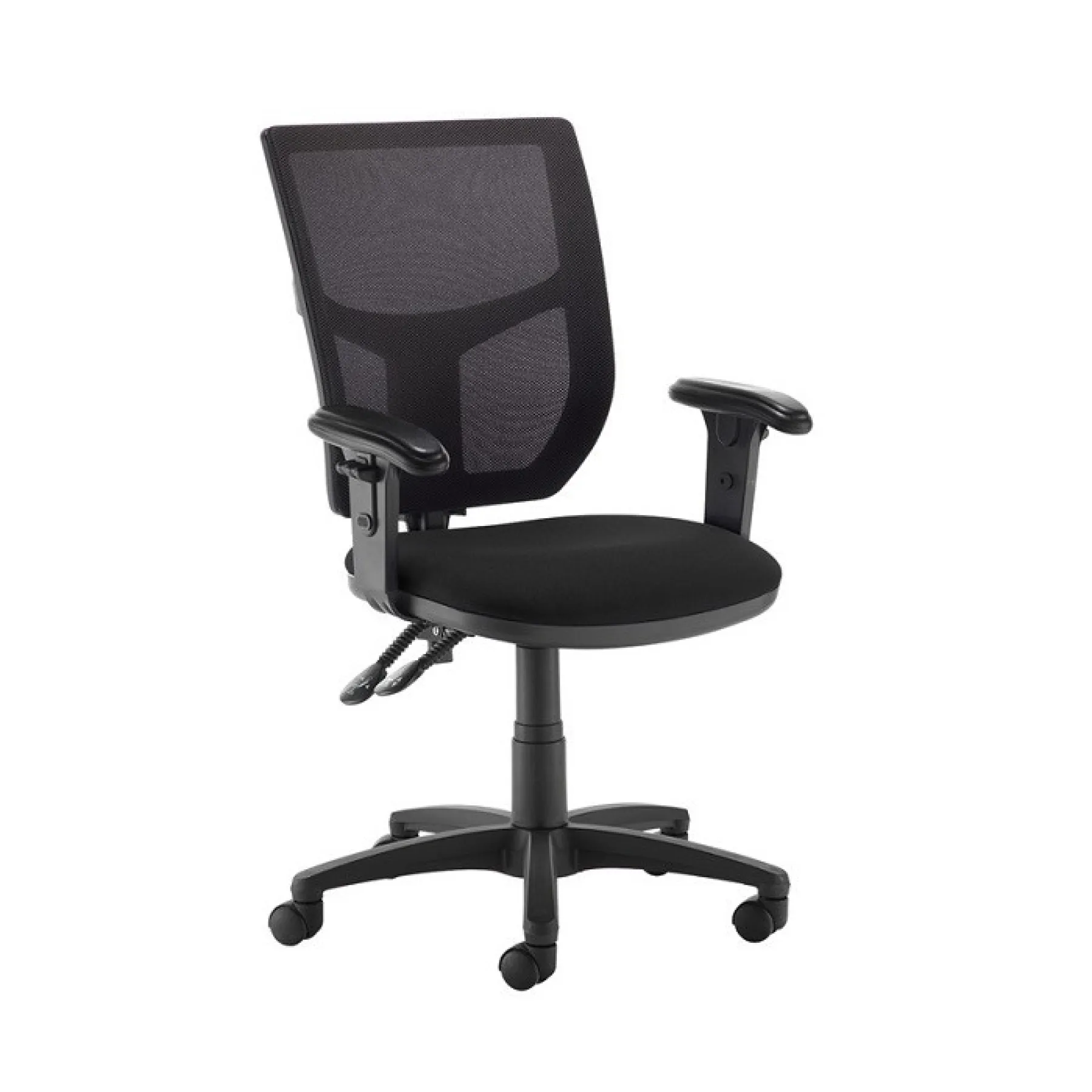 LOF Direct Dams Altino Mesh Back Chair Black Fabric AH12 000