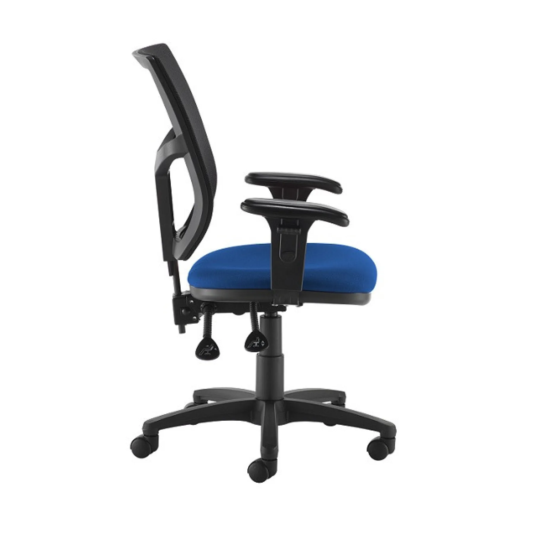 LOF Direct Dams Altino Mesh Back Chair Black Fabric AH12 000 BLU Side