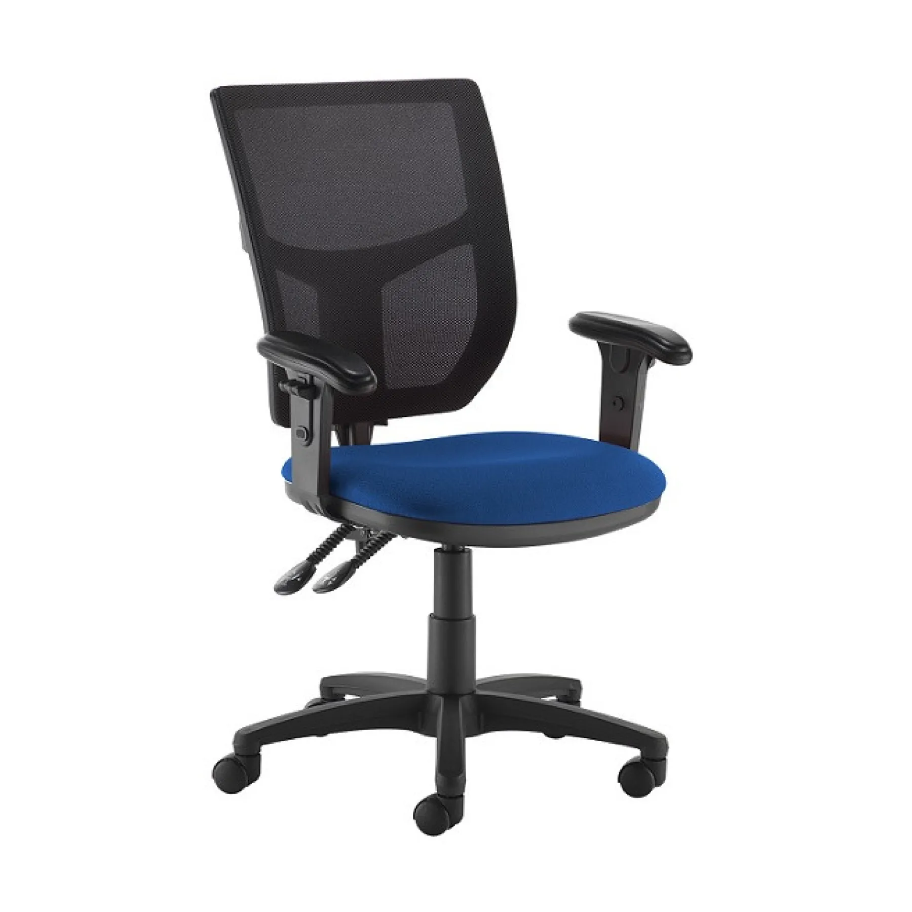 LOF Direct Dams Altino Mesh Back Chair Black Fabric AH12 000 BLU