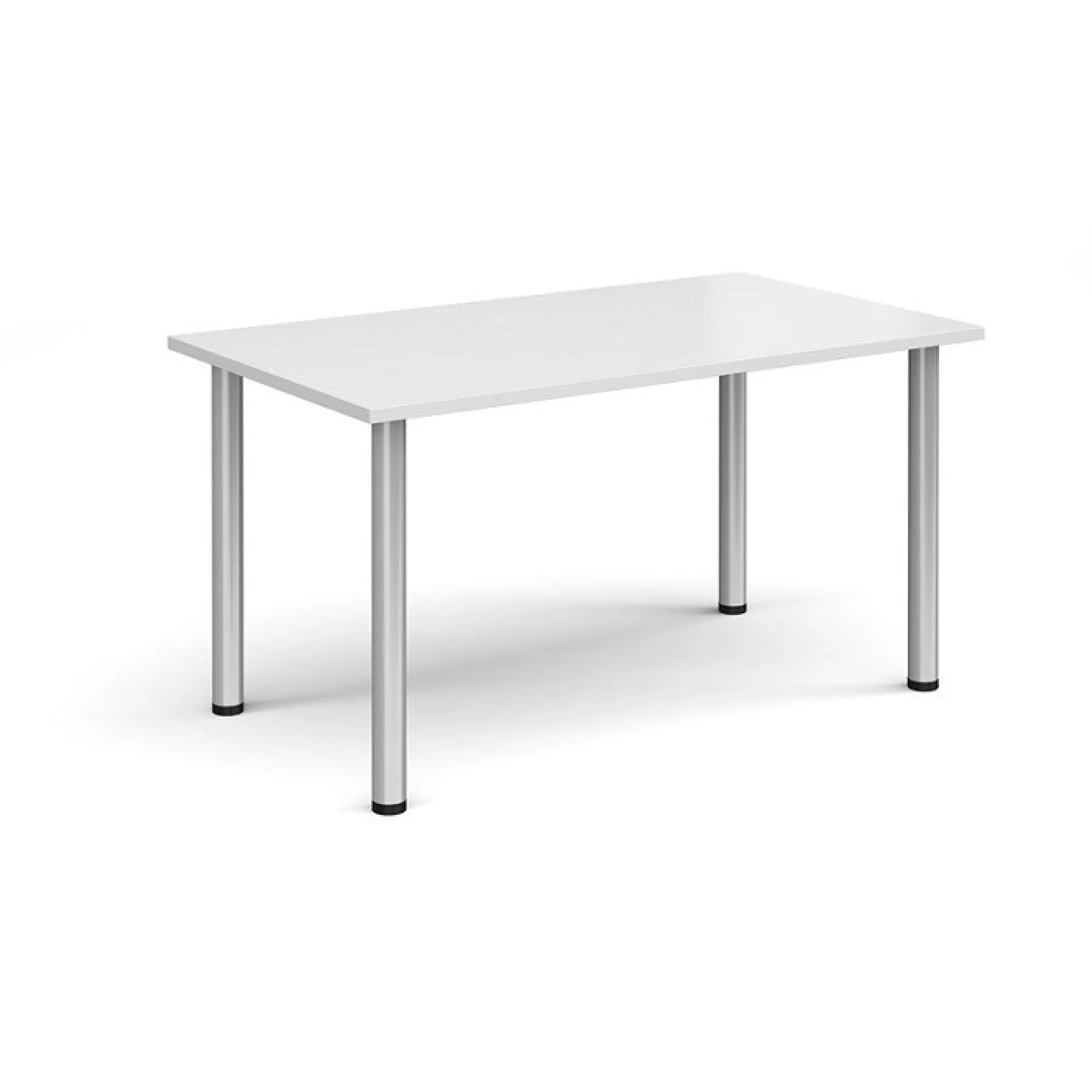 LOF Direct Dams Radial Leg Table White Silver