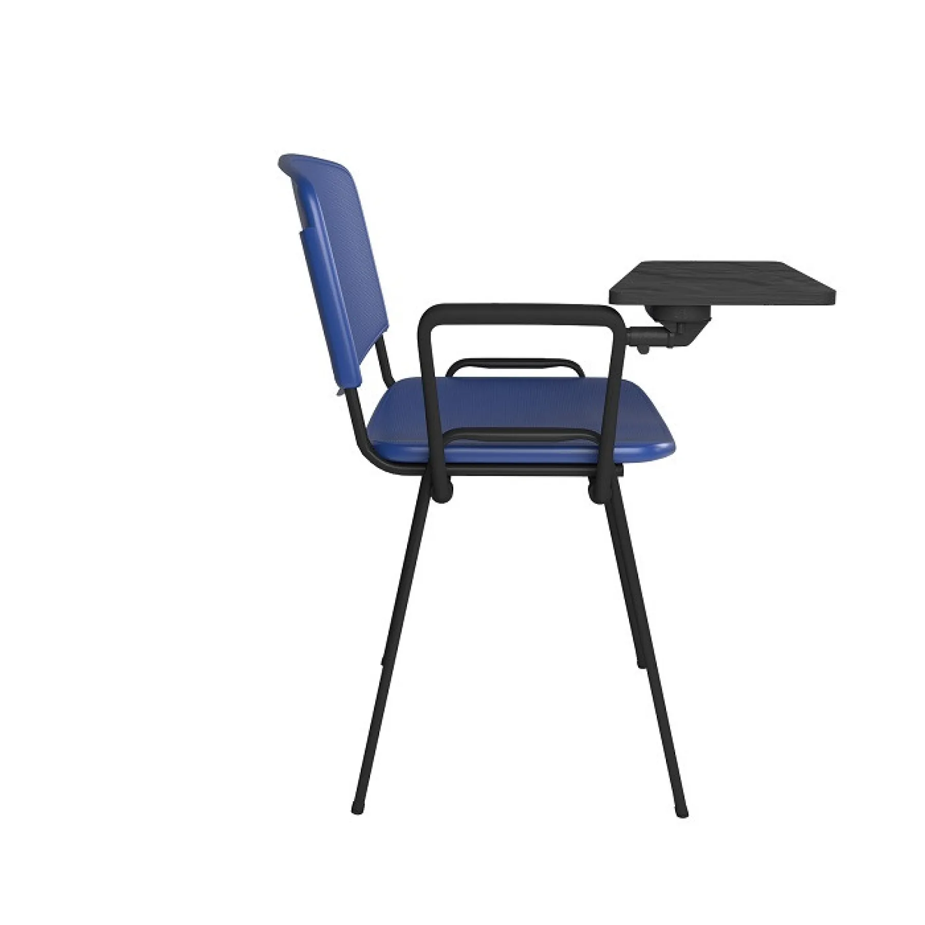 LOF Direct Dams Taurus Plastic Chairs Blue TAU40004 PB Side Writing Tablet