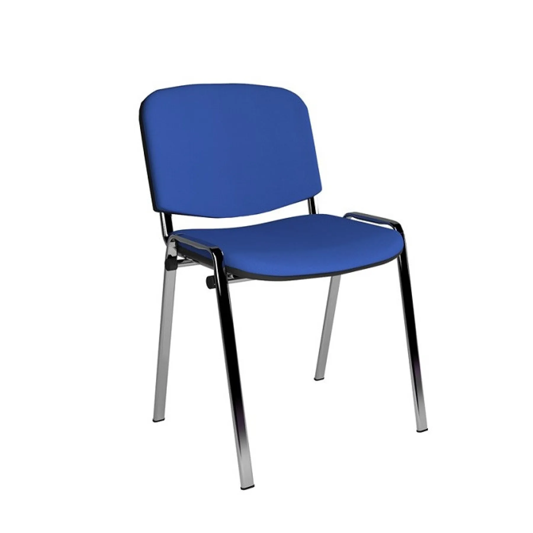 LOF Direct Dams Taurus Fabric Meeting Chairs Chrome Blue TAU40005