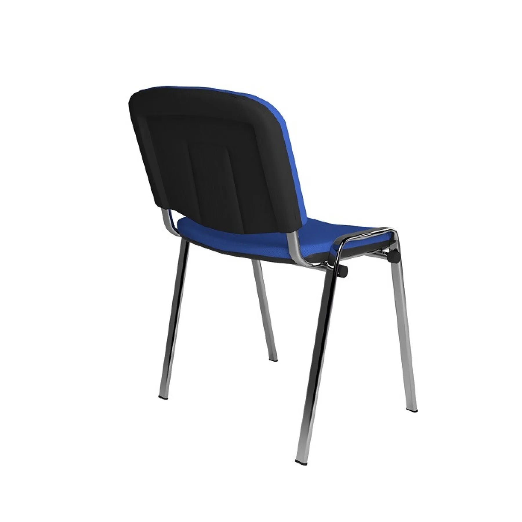 LOF Direct Dams Taurus Fabric Meeting Chairs Chrome Blue TAU40005 B Rear