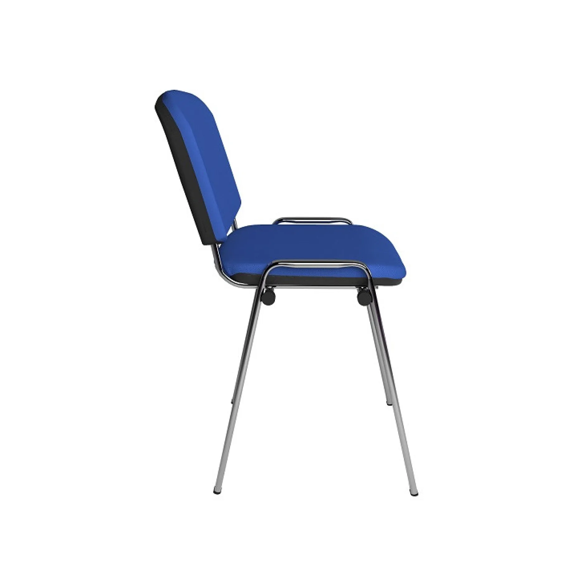 LOF Direct Dams Taurus Fabric Meeting Chairs Chrome Blue TAU40005 B