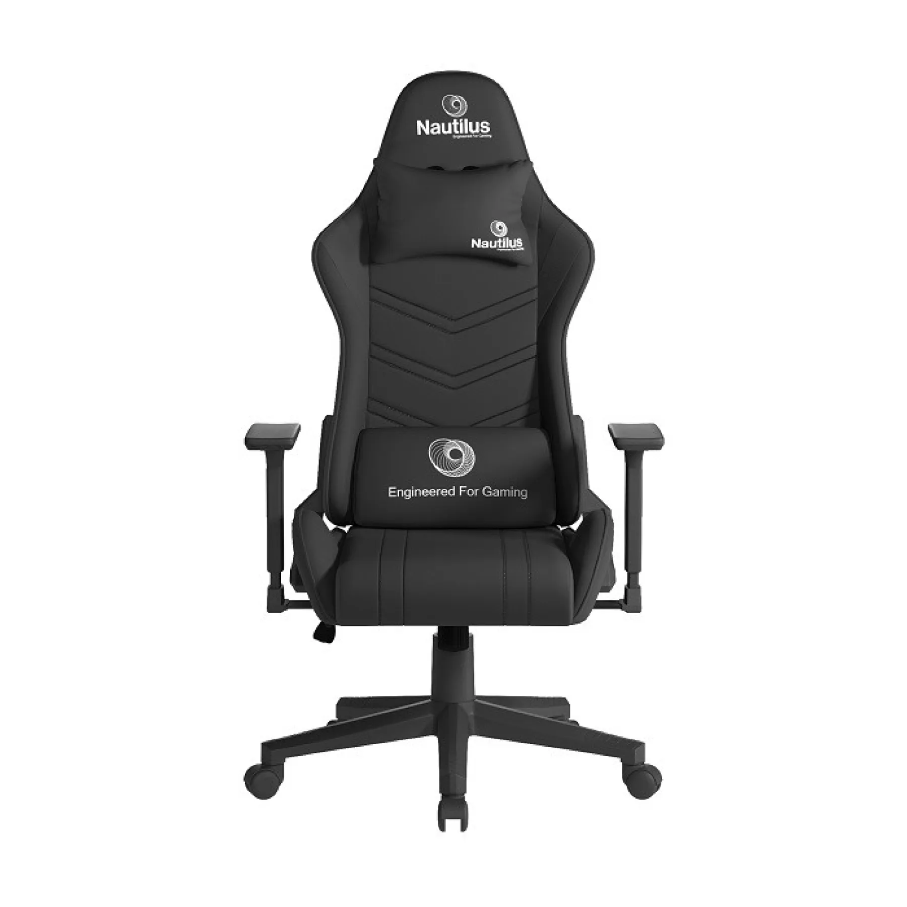 LOF Direct Nautilus Apollo Gaming Chair Black BCP B390 BK Front