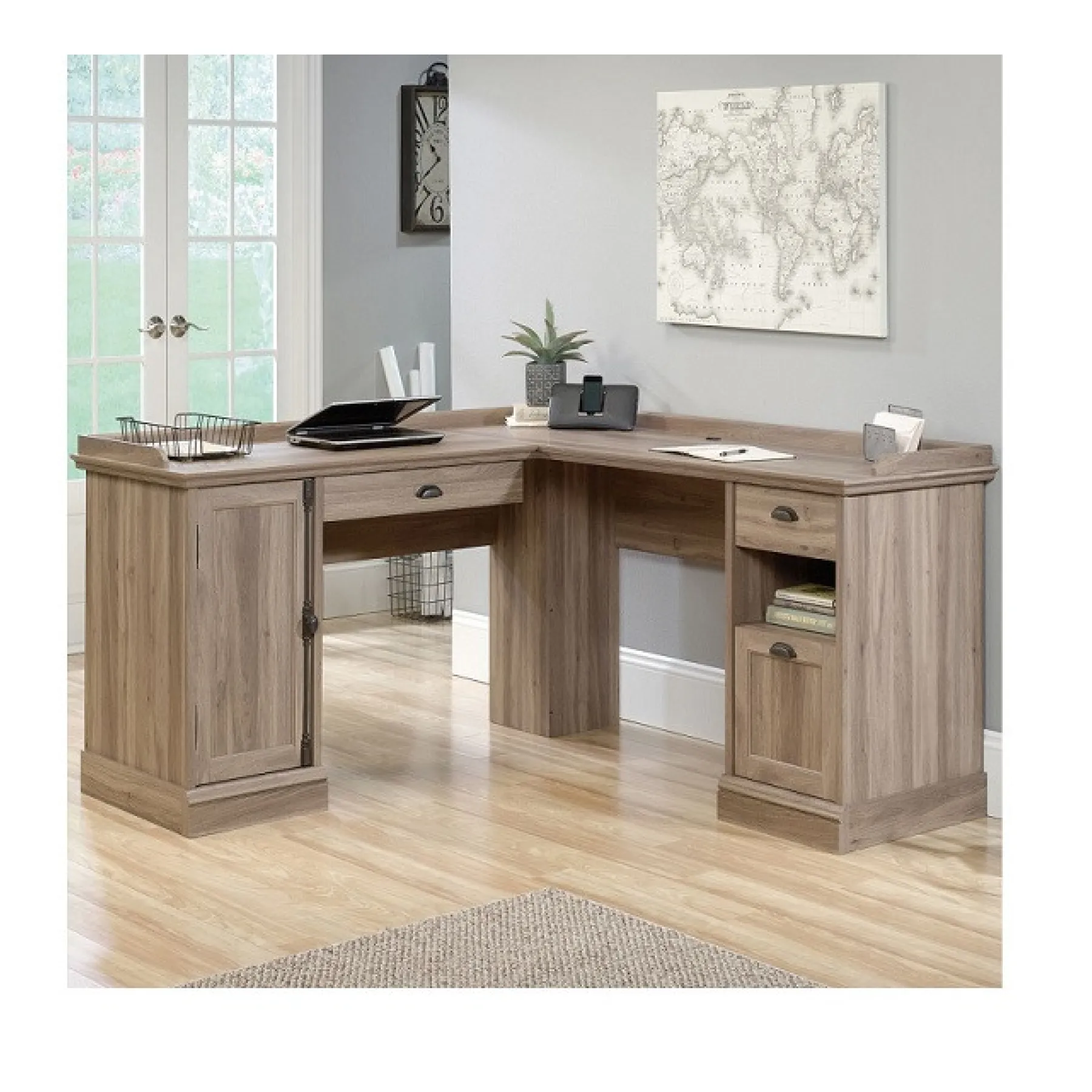 LOF Direct Teknik Barrister Home L Shaped Desk 5418270