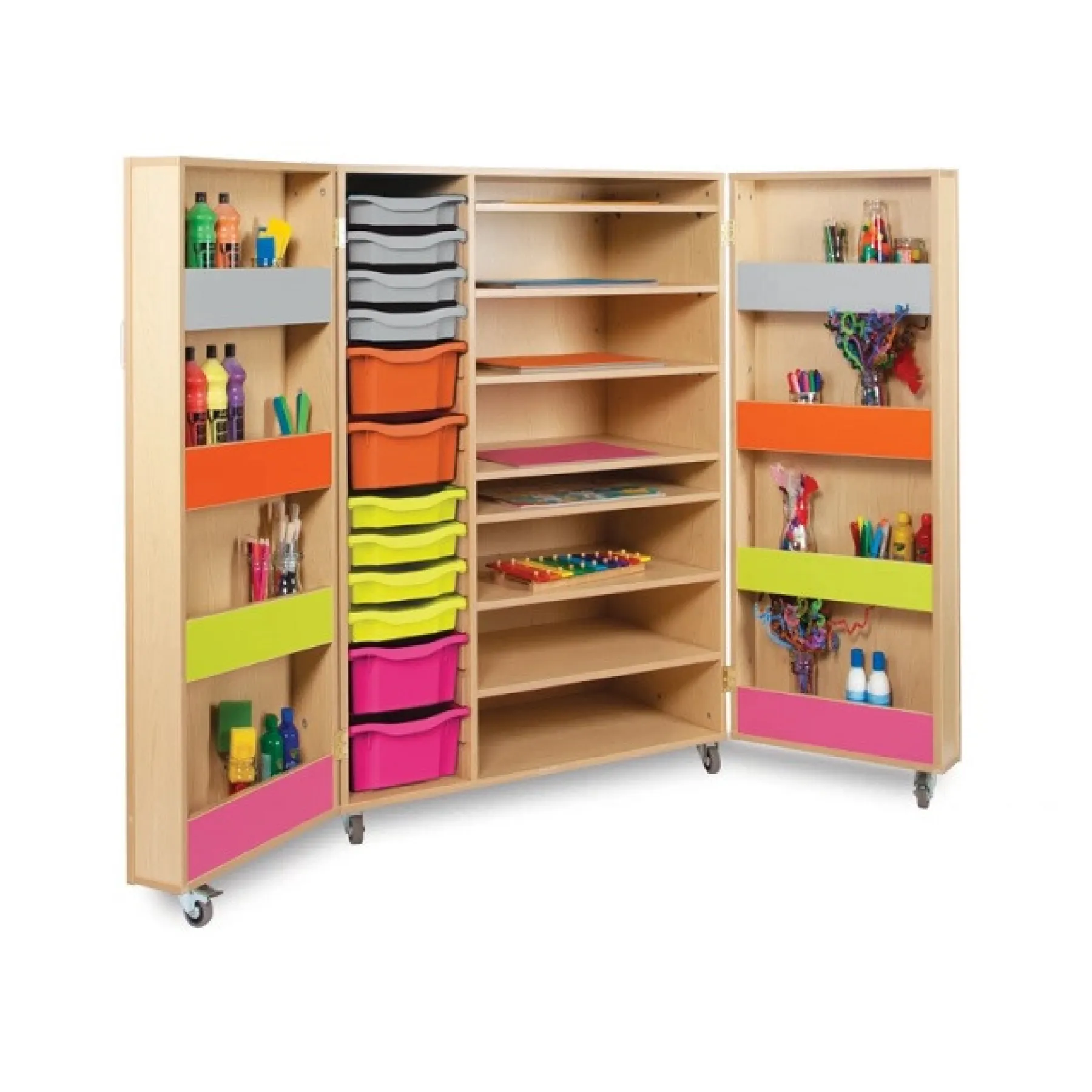 LOF Direct Monarch Bubblegum Art Storage Cupboard MAP9002