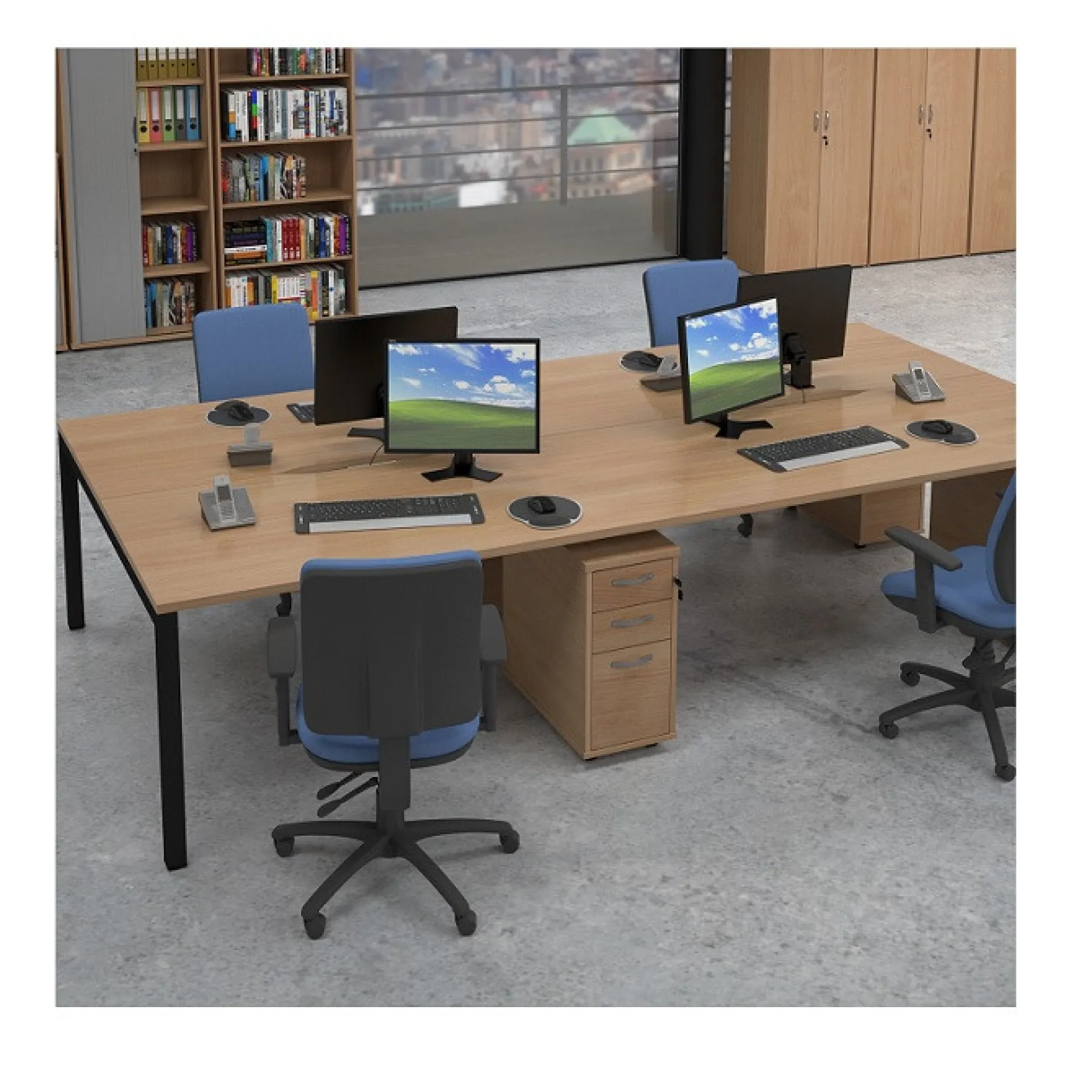 LOF Direct Dams Connex Bench Desks Roomset 2