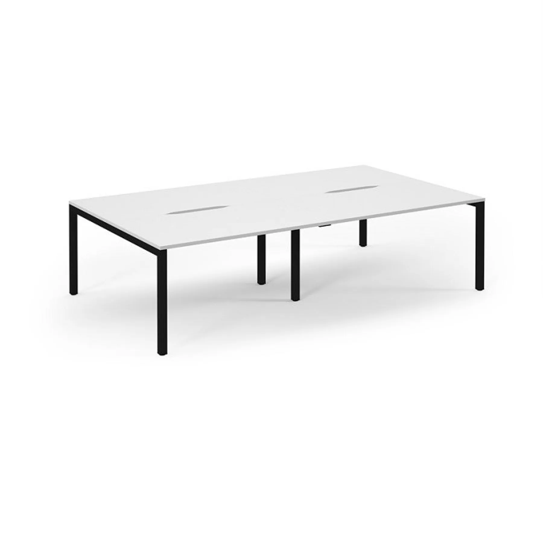 LOF Direct Dams Connex 2 4 Desk Bench Desks SCO2816 K WH