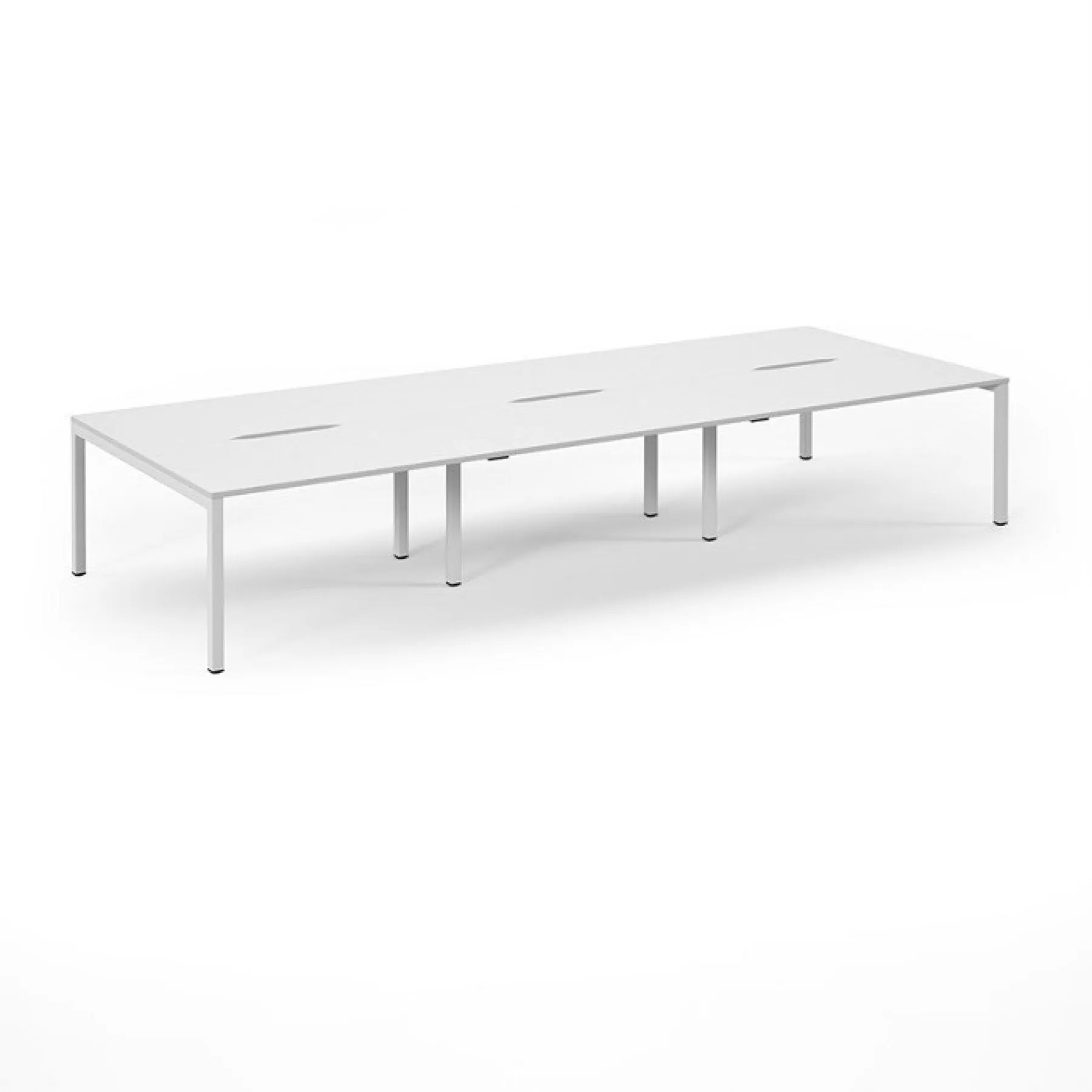 LOF Direct Dams Connex 2 6 Desk Bench Desks SCO4216 WH WH