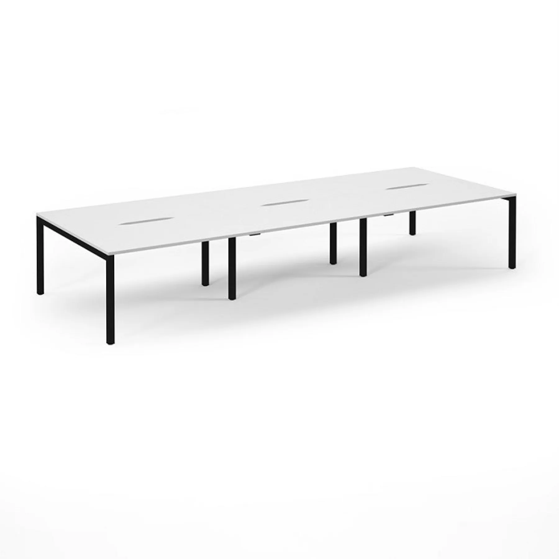 LOF Direct Dams Connex 2 6 Desk Bench Desks SCO4216 K WH