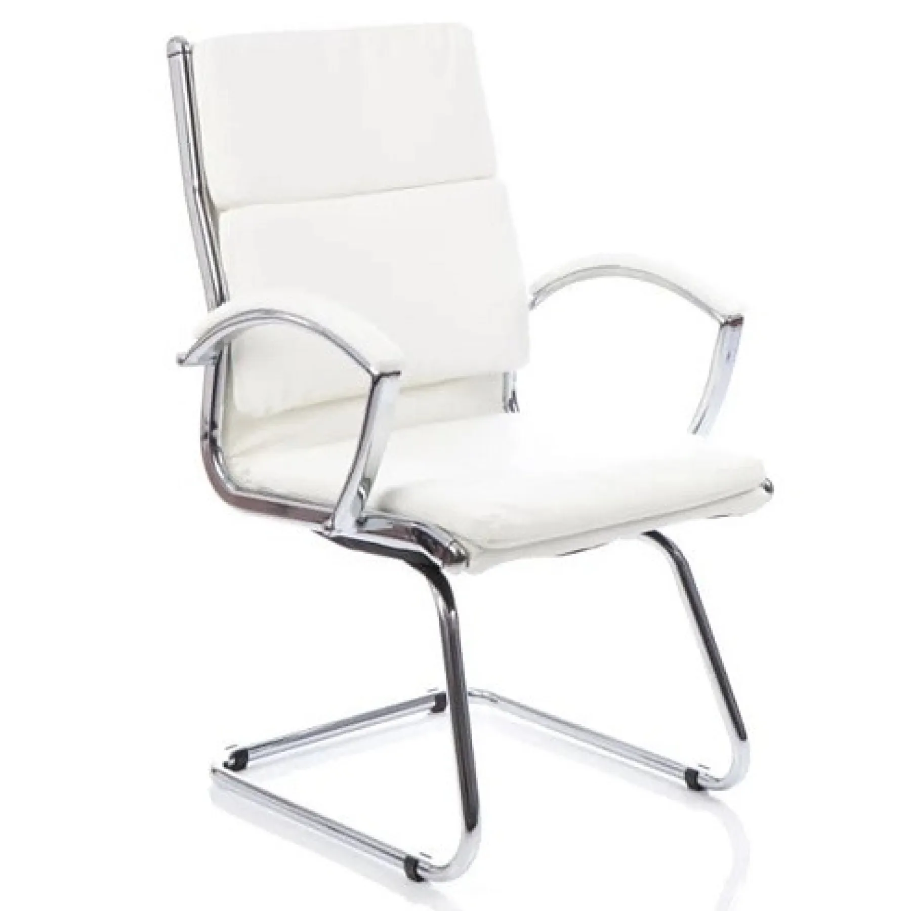 LOF Direct Classic Meeting Chair White Leather BR000032