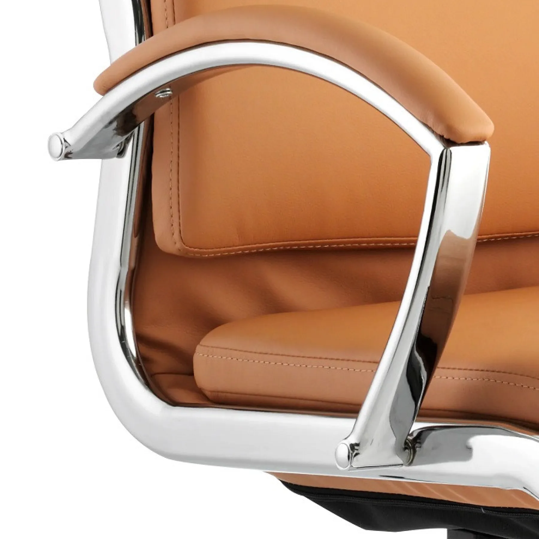 LOF Direct Classic Meeting Chair Tan Leather BR000031 Arm