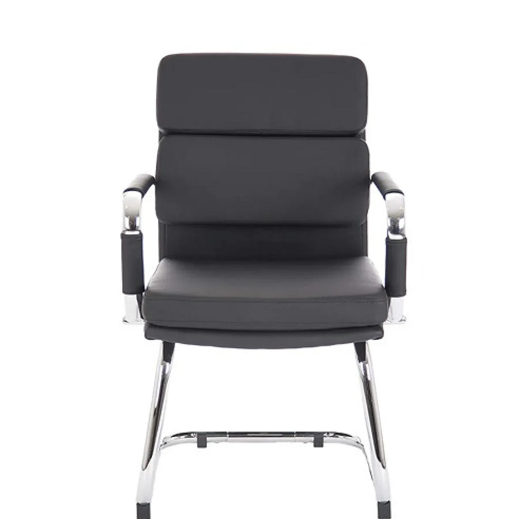 LOF Direct Advocate Meeting Chair Black Leather BR000206 Front