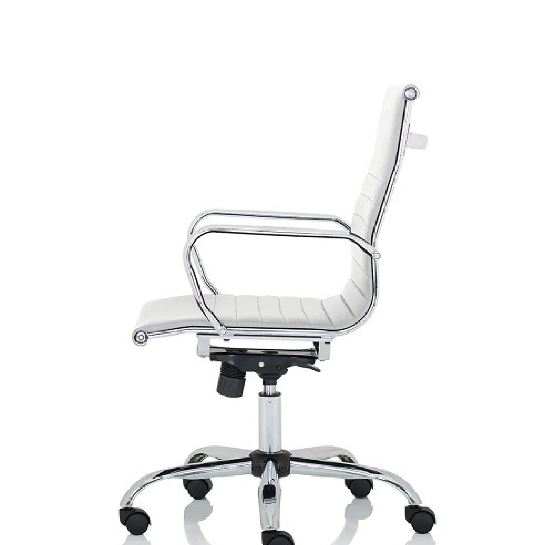 LOF Direct Nola Medium Back Executive Chair White OP000257 Side