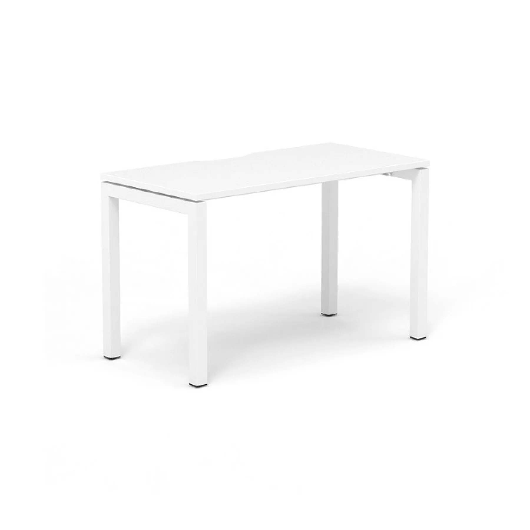 LOF Direct SYSTM Single Scoop Back Desk DSD White