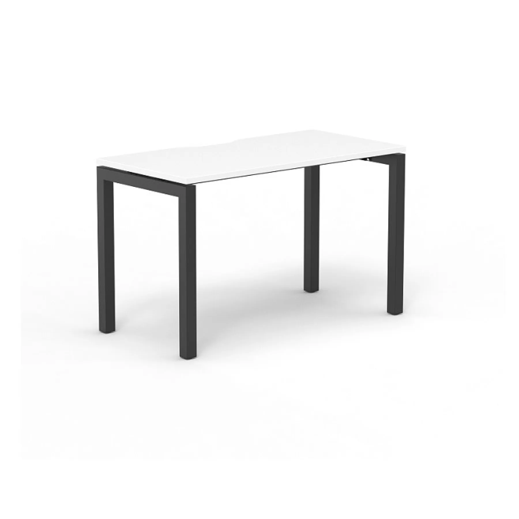 LOF Direct SYSTM Single Scoop Back Desk DSD White Black