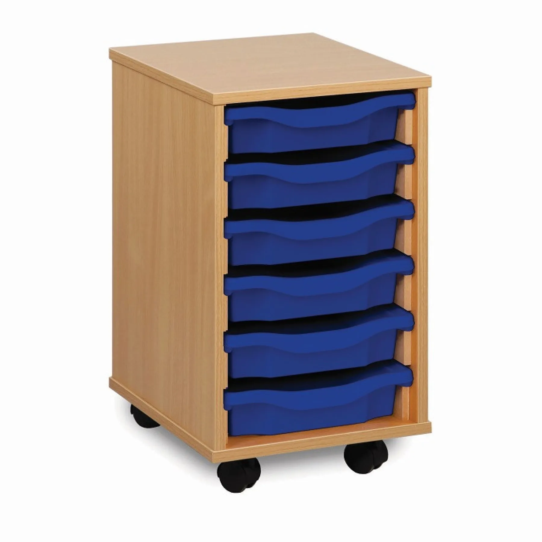 LOF Direct Monarch MEQ1 W Single 6 Tray Storage Unit Blue