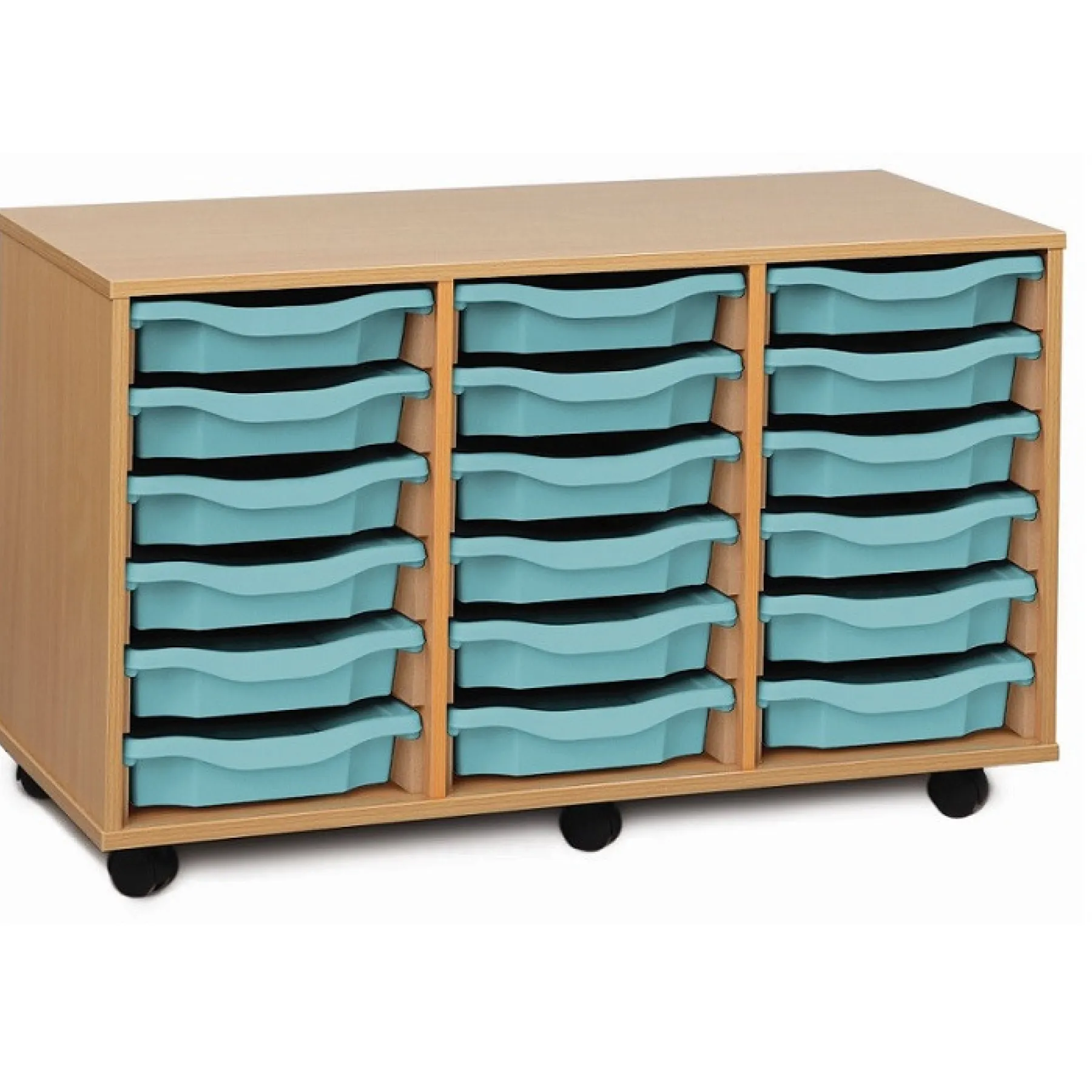 LOF Direct Monarch MEQ3 W 18 Single Tray Storage Unit Metal Blue 2