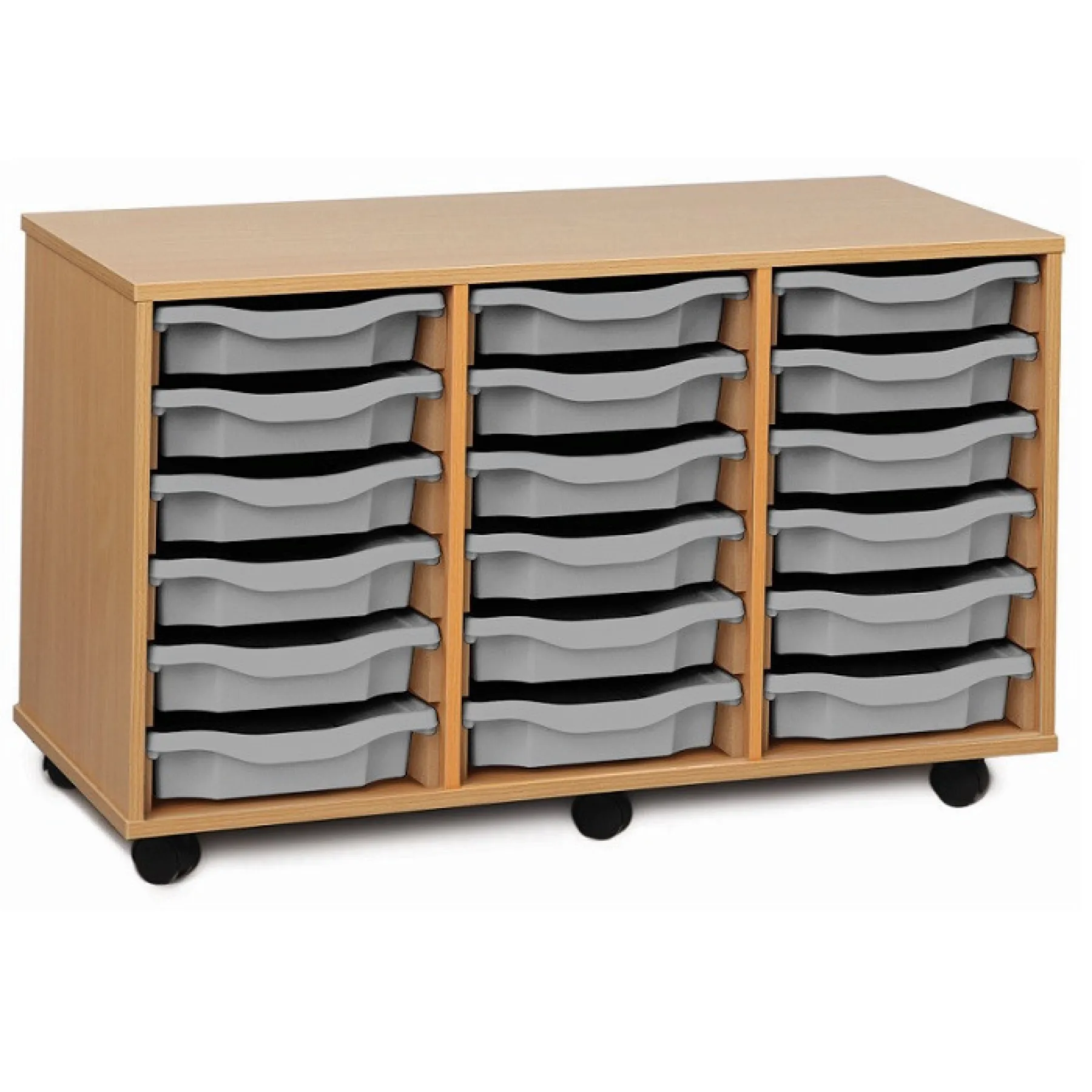 LOF Direct Monarch MEQ3 W 18 Single Tray Storage Unit Light Grey