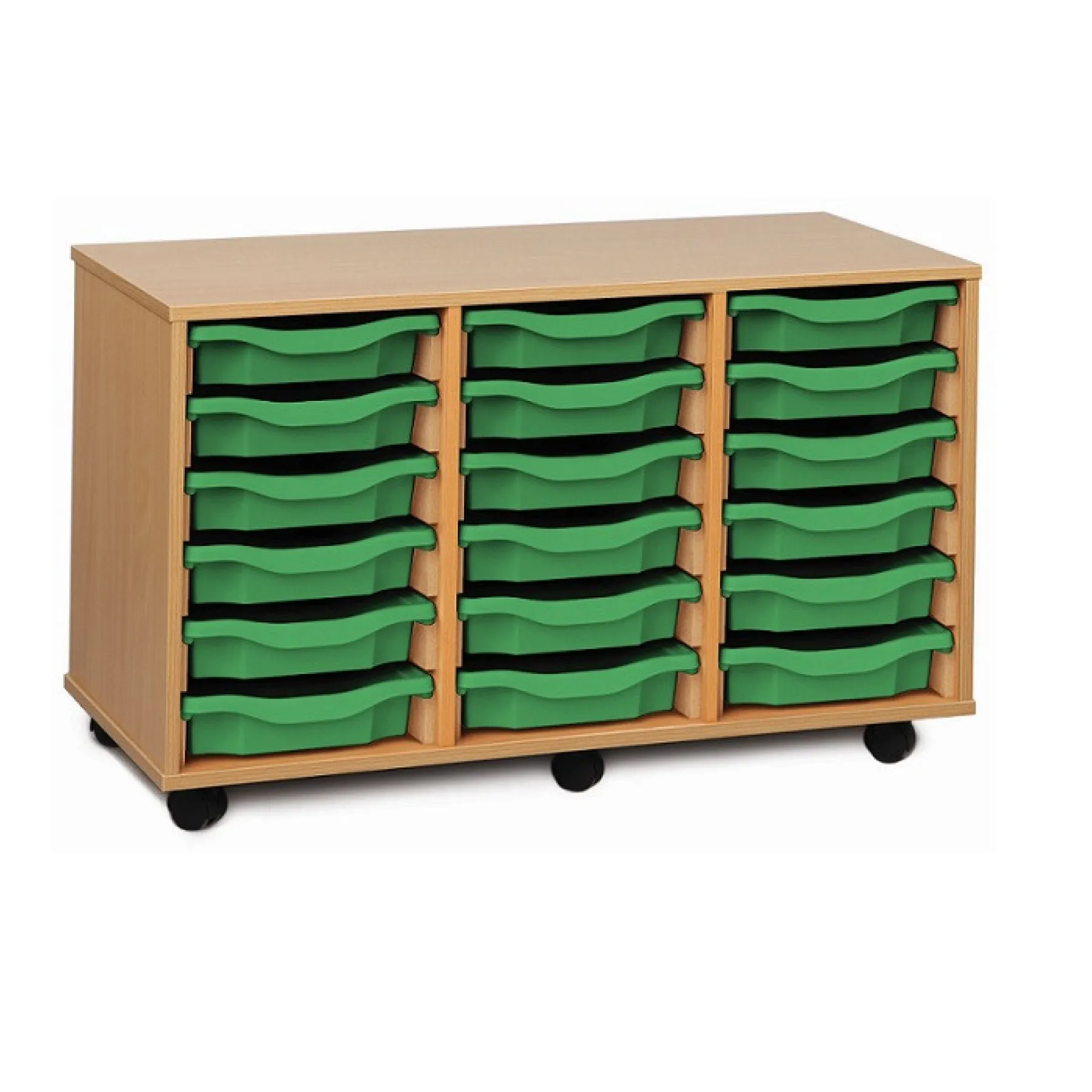 LOF Direct Monarch MEQ3 W 18 Single Tray Storage Unit Green