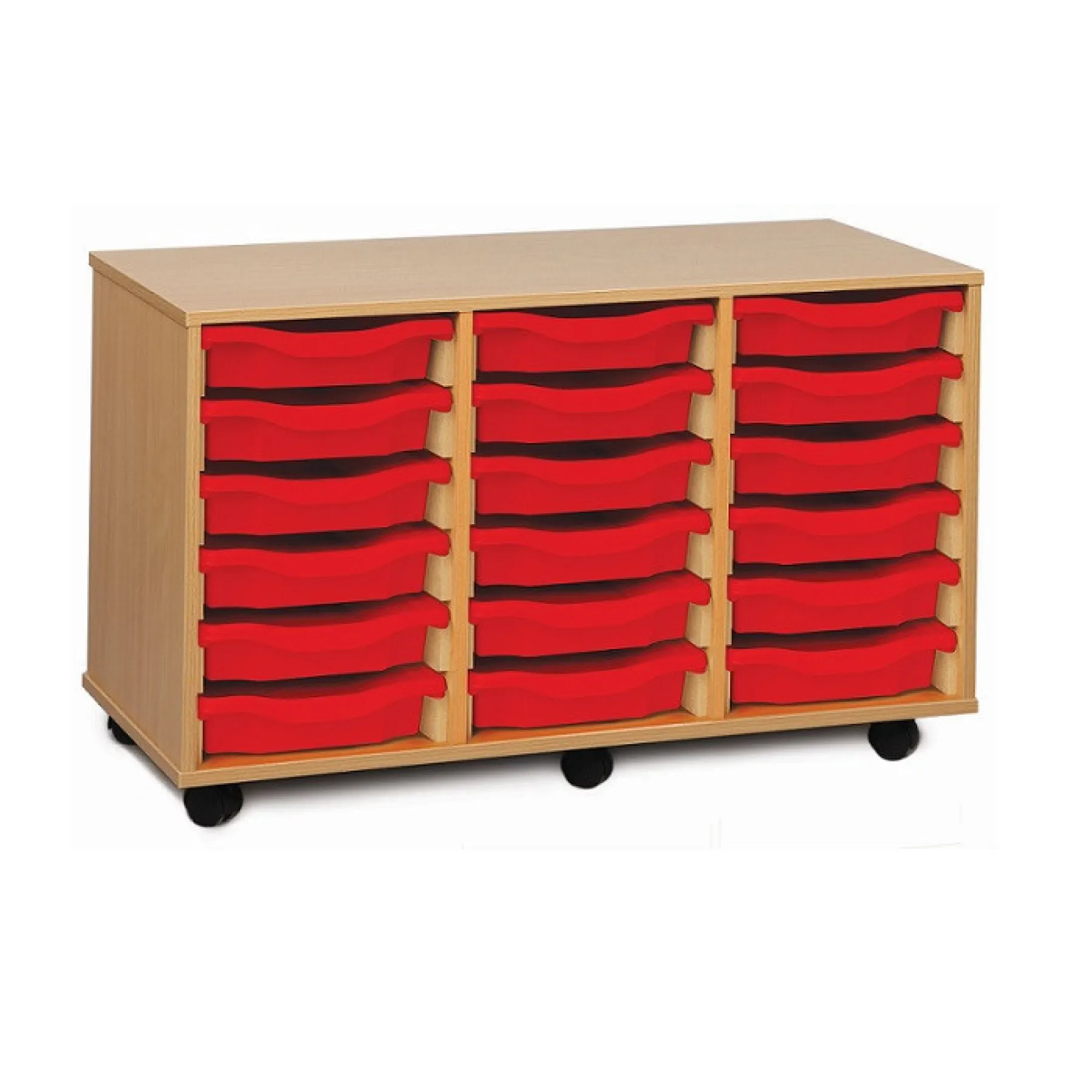 LOF Direct Monarch MEQ3 W 18 Single Tray Storage Unit Red