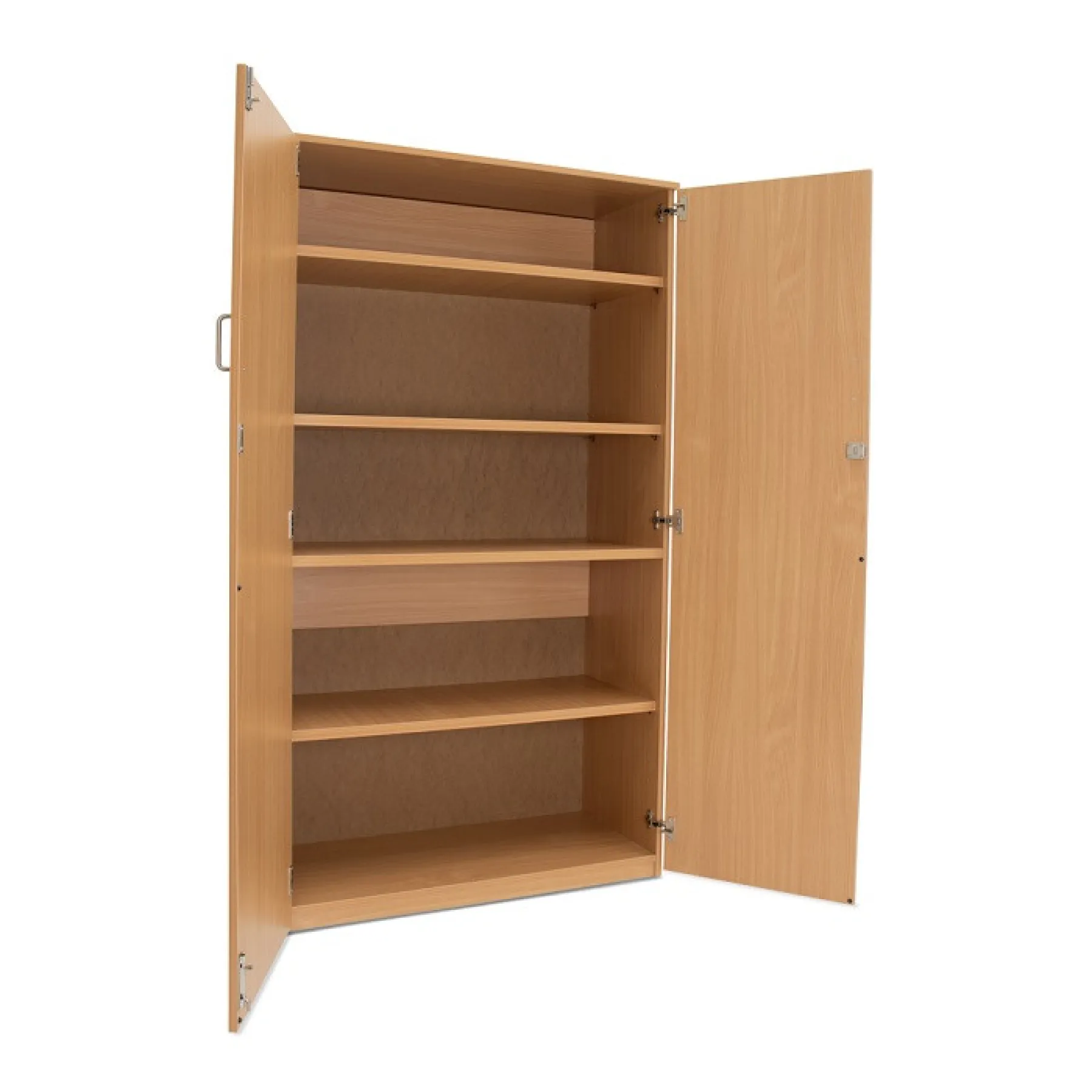 LOF Direct Monarch MEQ1800 C Beech Stock Cupboard Open