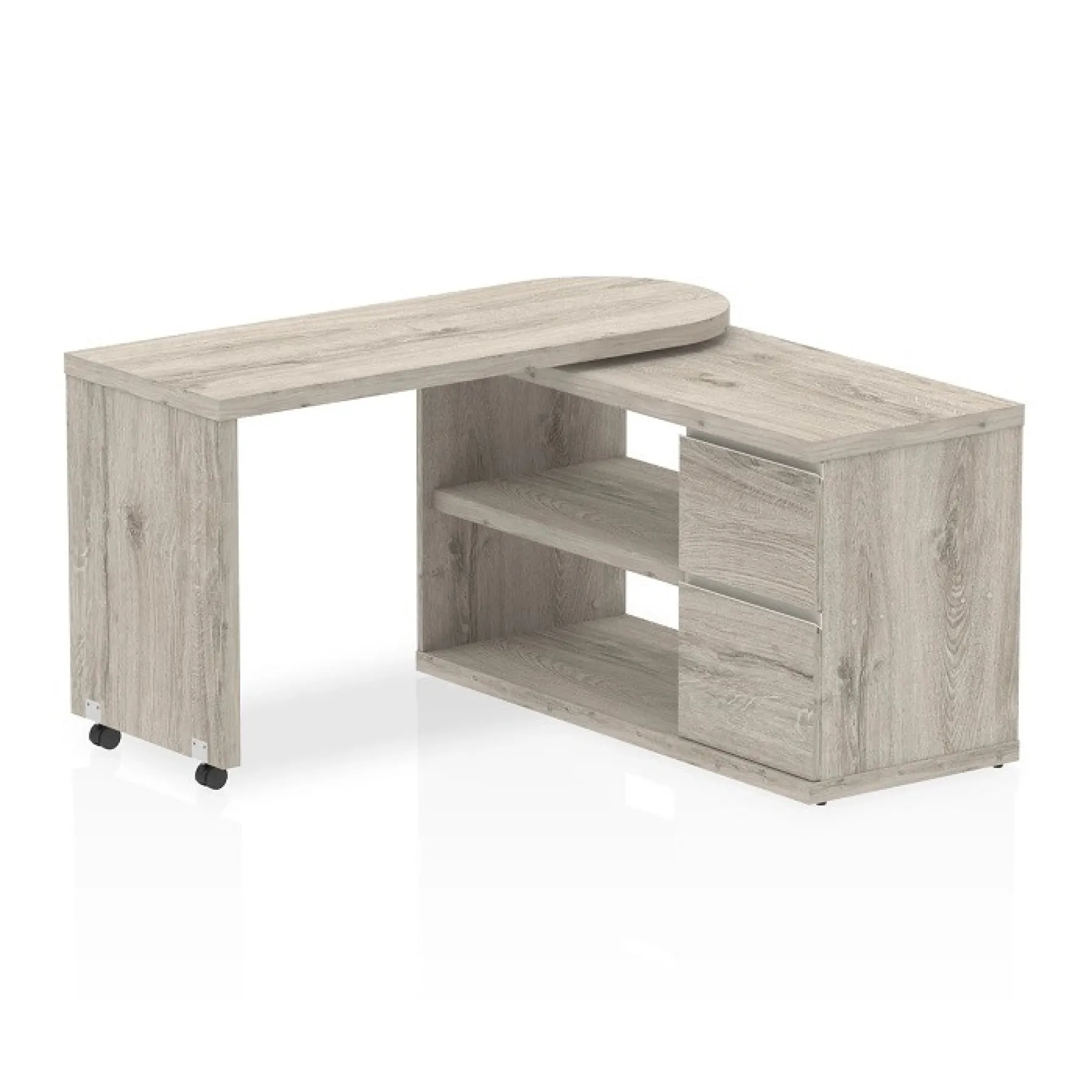 LOF Direct Fleur Smart Storage Desk HO00102 Grey Oak