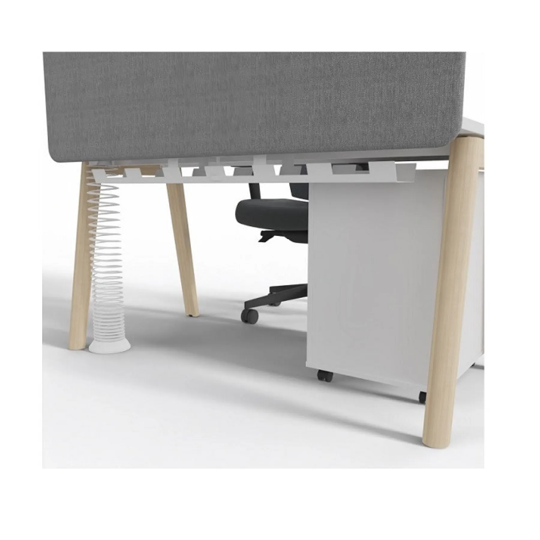 LOF Direct Nova Wood Single Desk DNA126 W Rear