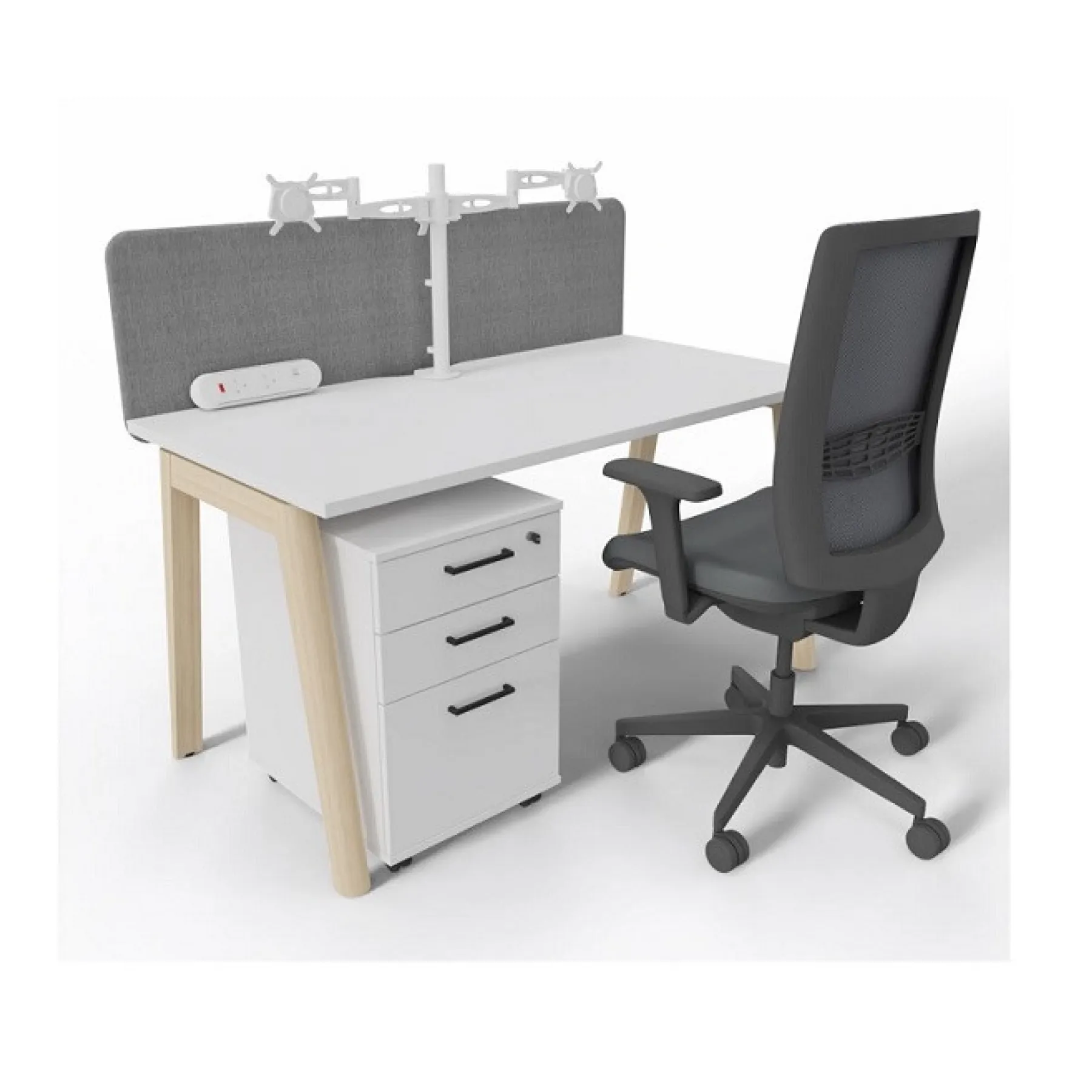 LOF Direct Nova Wood Single Desk DNA126 W