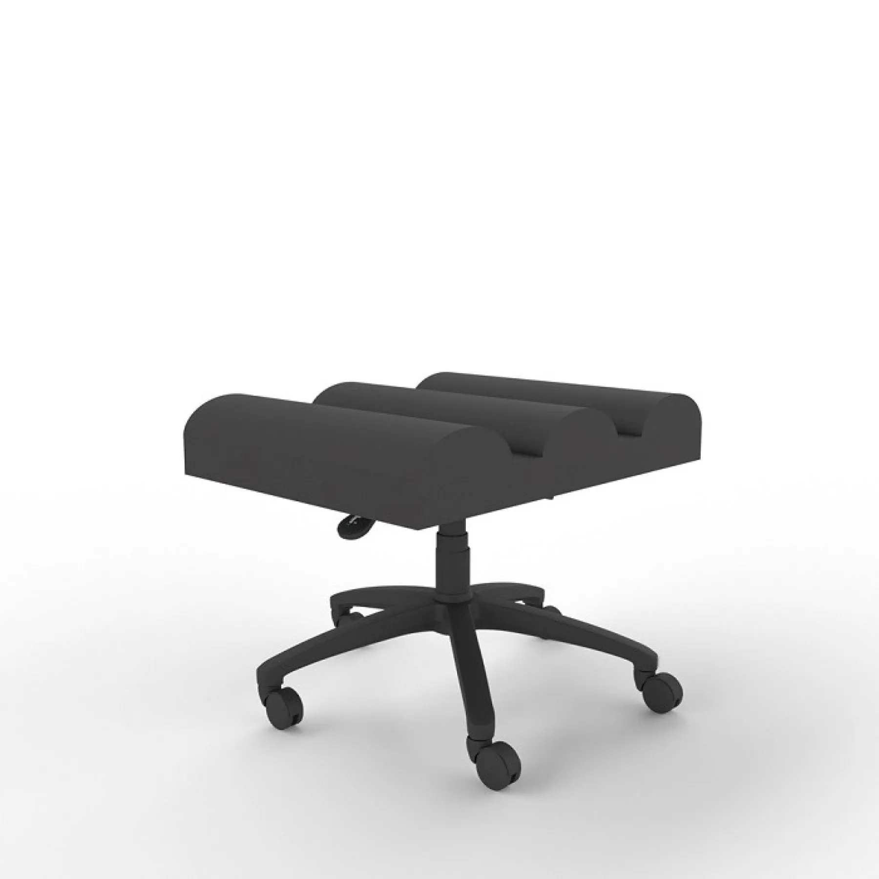 LOF Direct MDK Double Black Upholstered Leg Rest LD100 Side