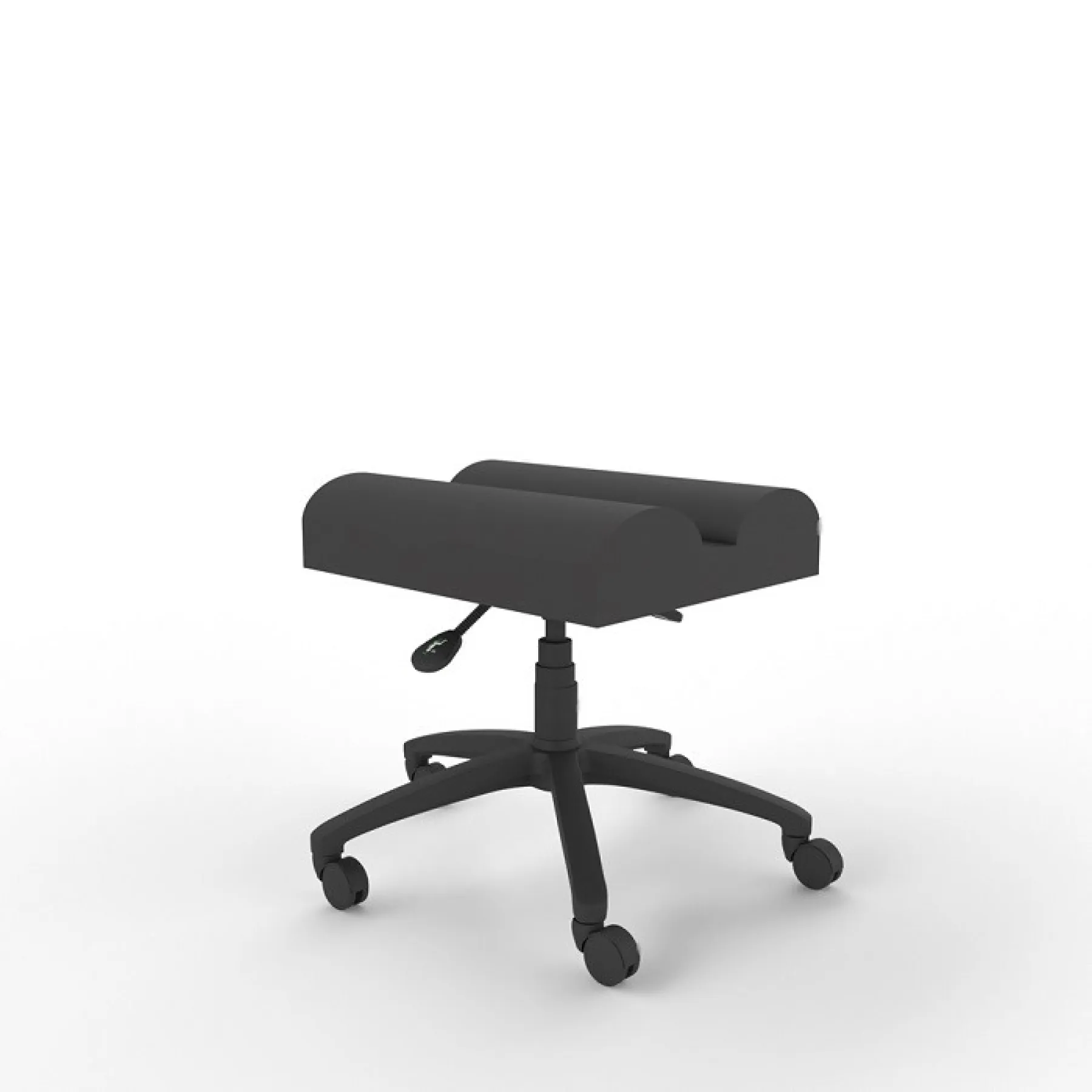 LOF Direct MDK Single Black Upholstered Leg Rest LS100 Side