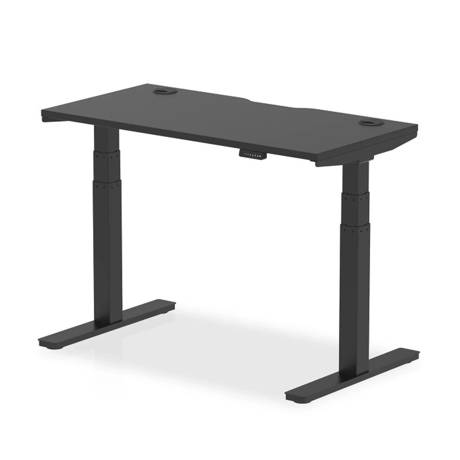 LOF Direct Air Height Adjustable Slimline Desk Black Series