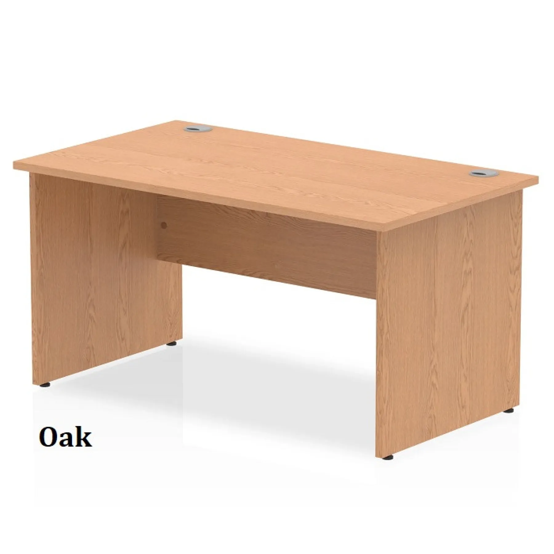 LOF Direct Dynamic Impulse Desk Panel Ended Oak