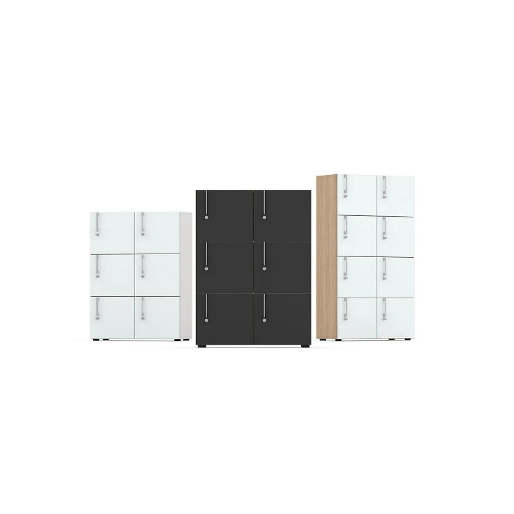 LOF Direct Nova 6 Door Lockers Group of 3
