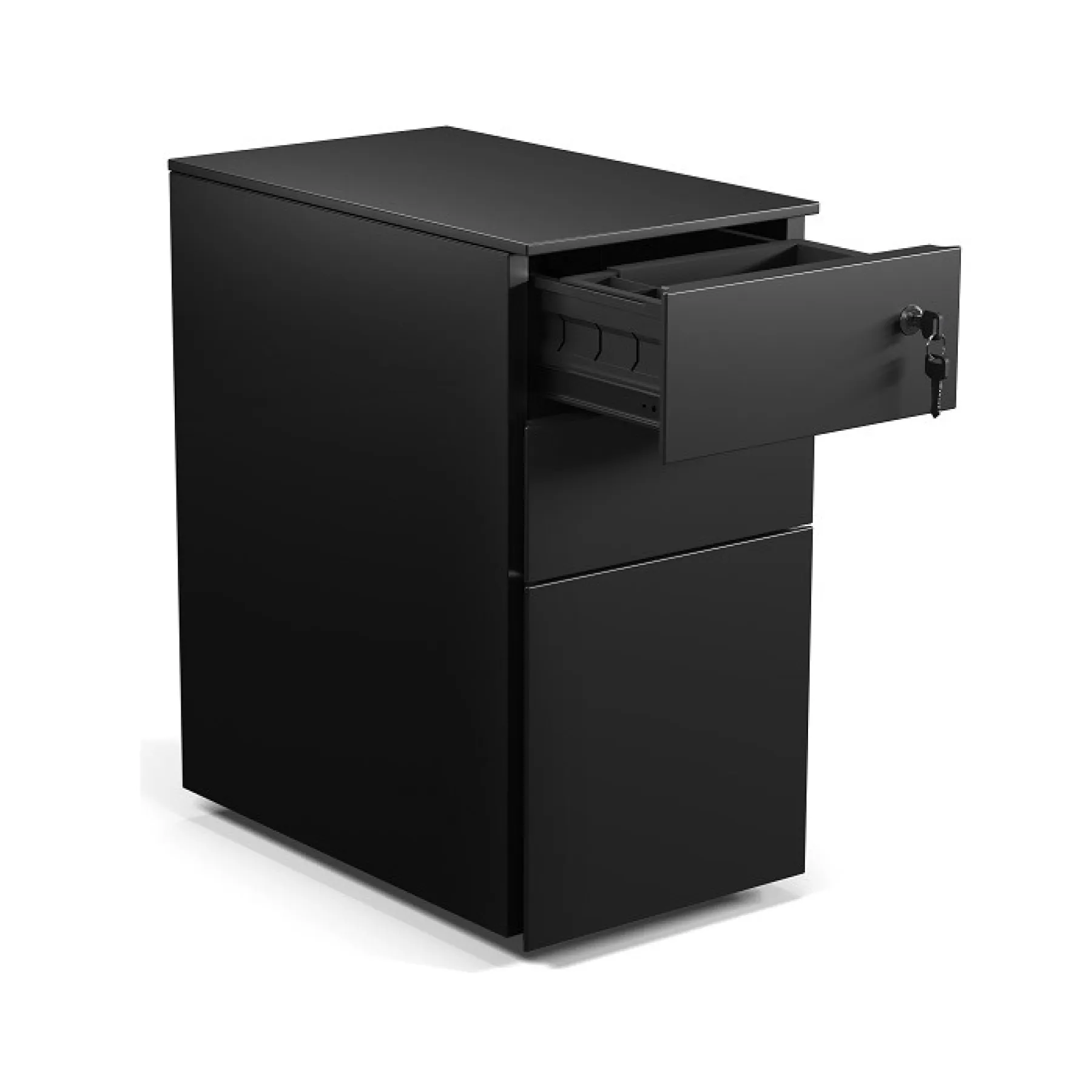LOF Direct Formetiq Cube Narrow Steel Pedestals Black PMS3521