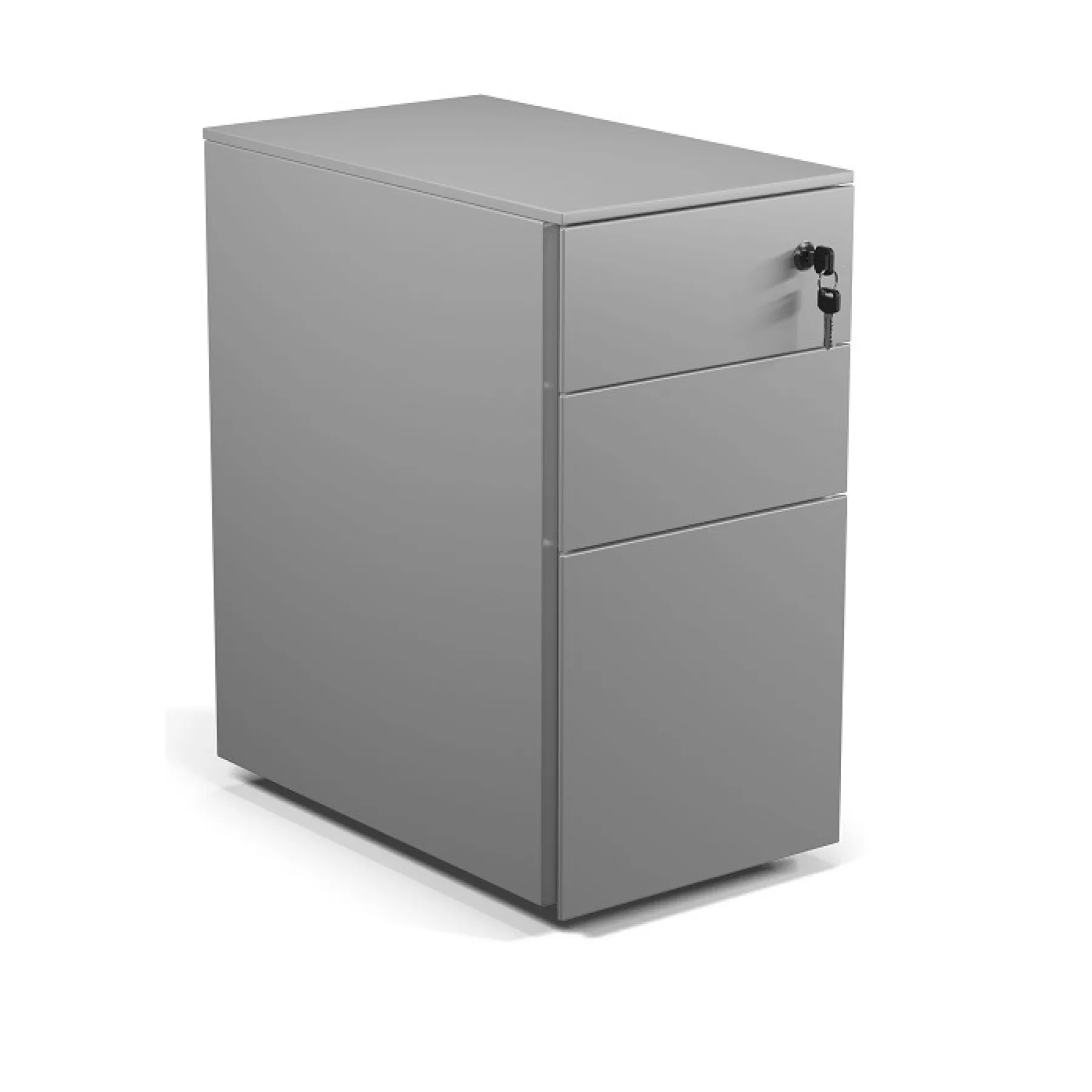 LOF Direct Formetiq Cube Narrow Steel Pedestals PMS3521 Silver