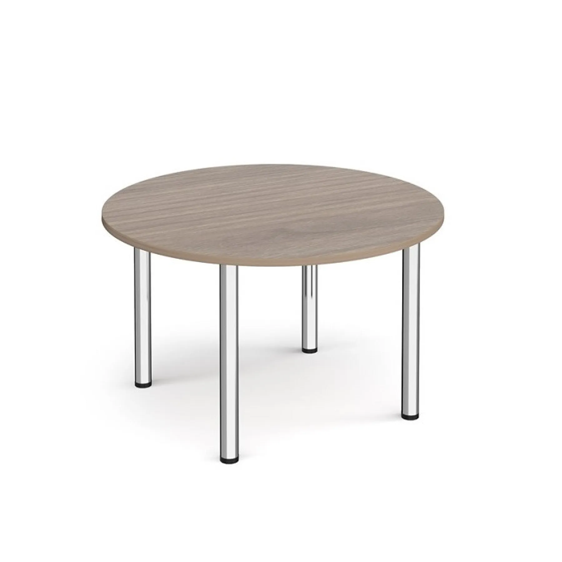 LOF Direct Dams Radial Leg Tables Barcelona Walnut Circular Meeting Table
