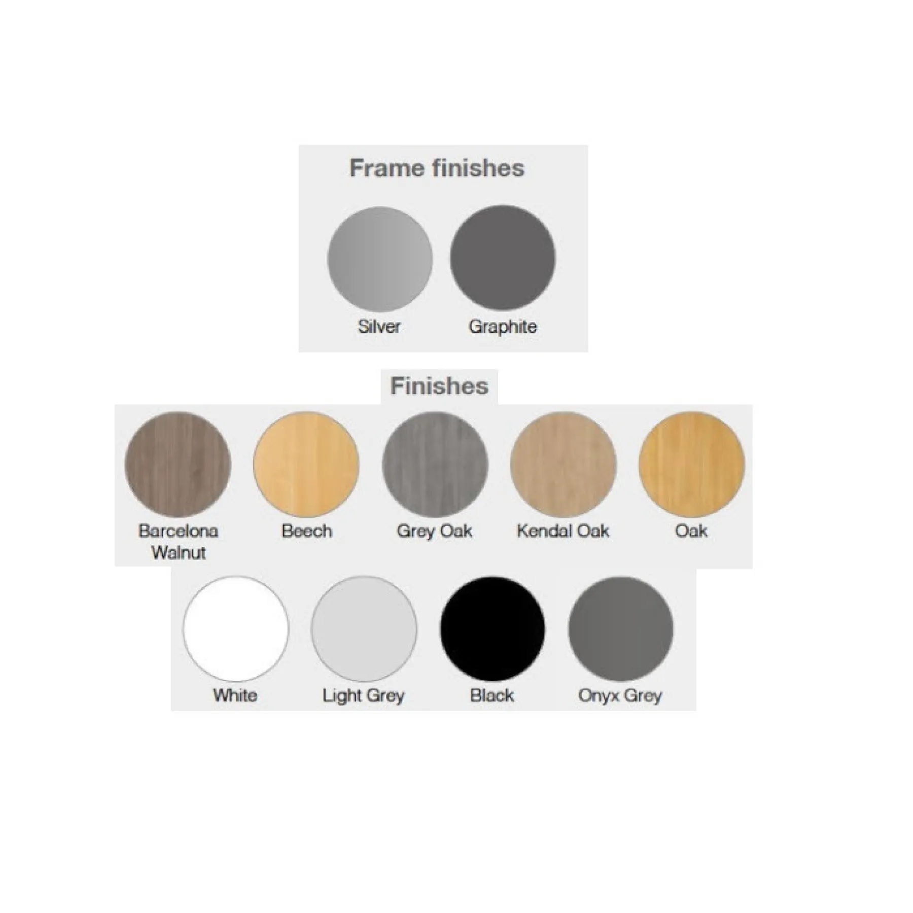 LOF Direct Dams Flexi Tables Finishes