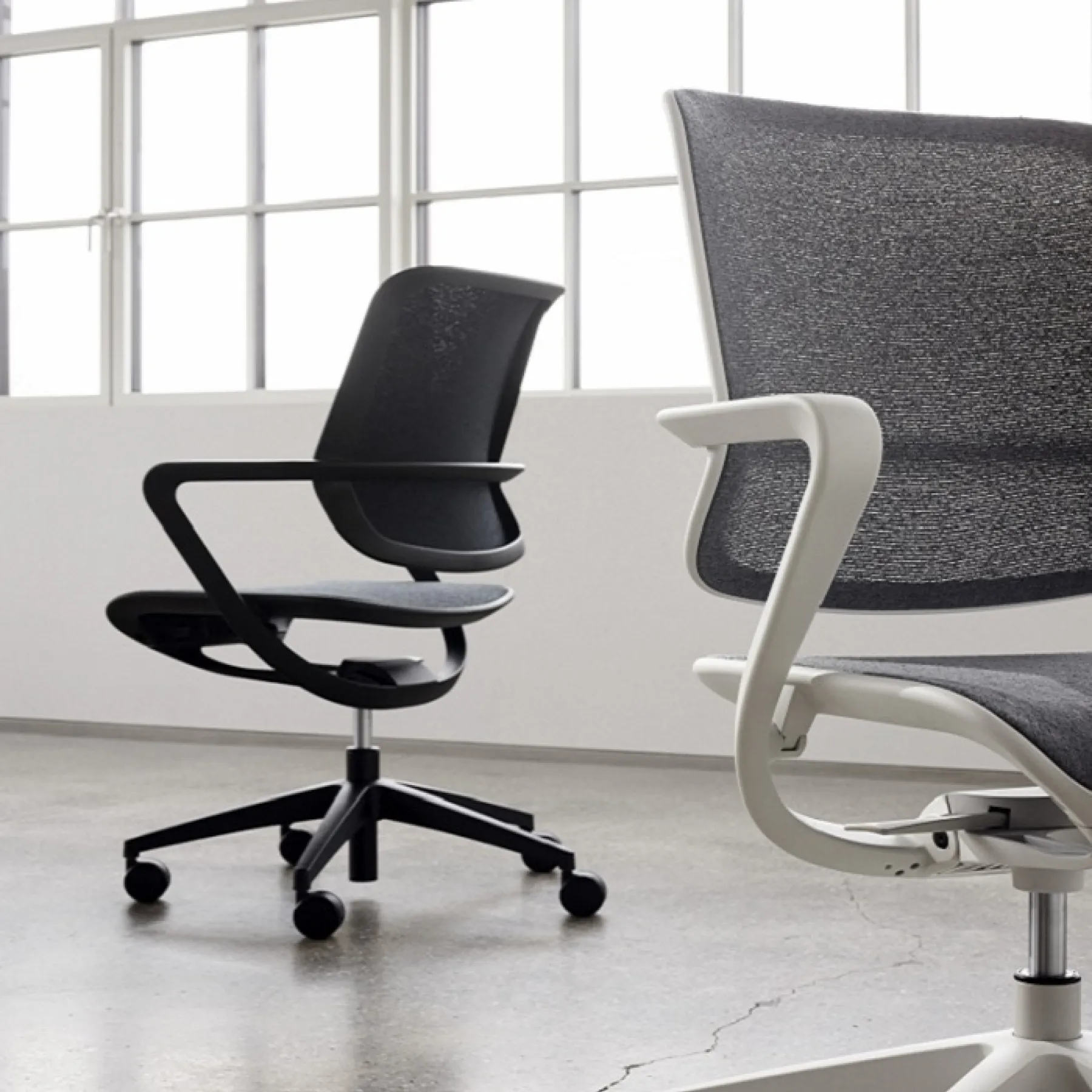 LOF Direct Ricco Office Chair Senator Black Light Grey RC115