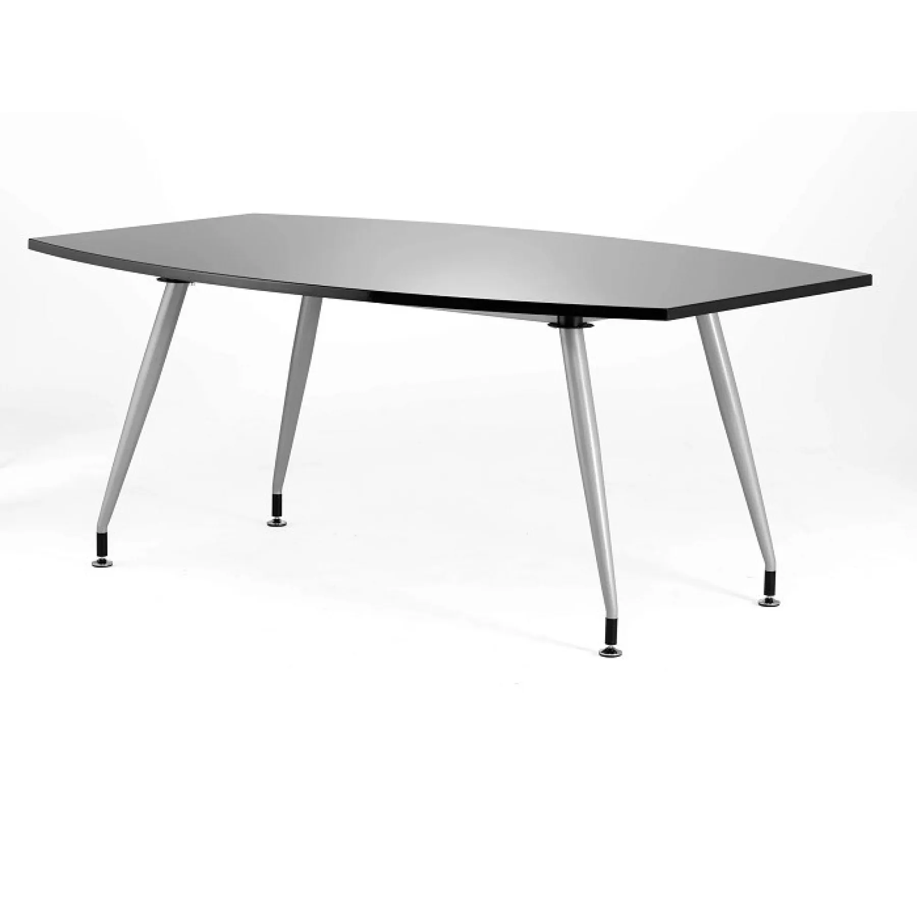 LOF Direct Dynamic High Gloss Boardroom Table Black 1800mm